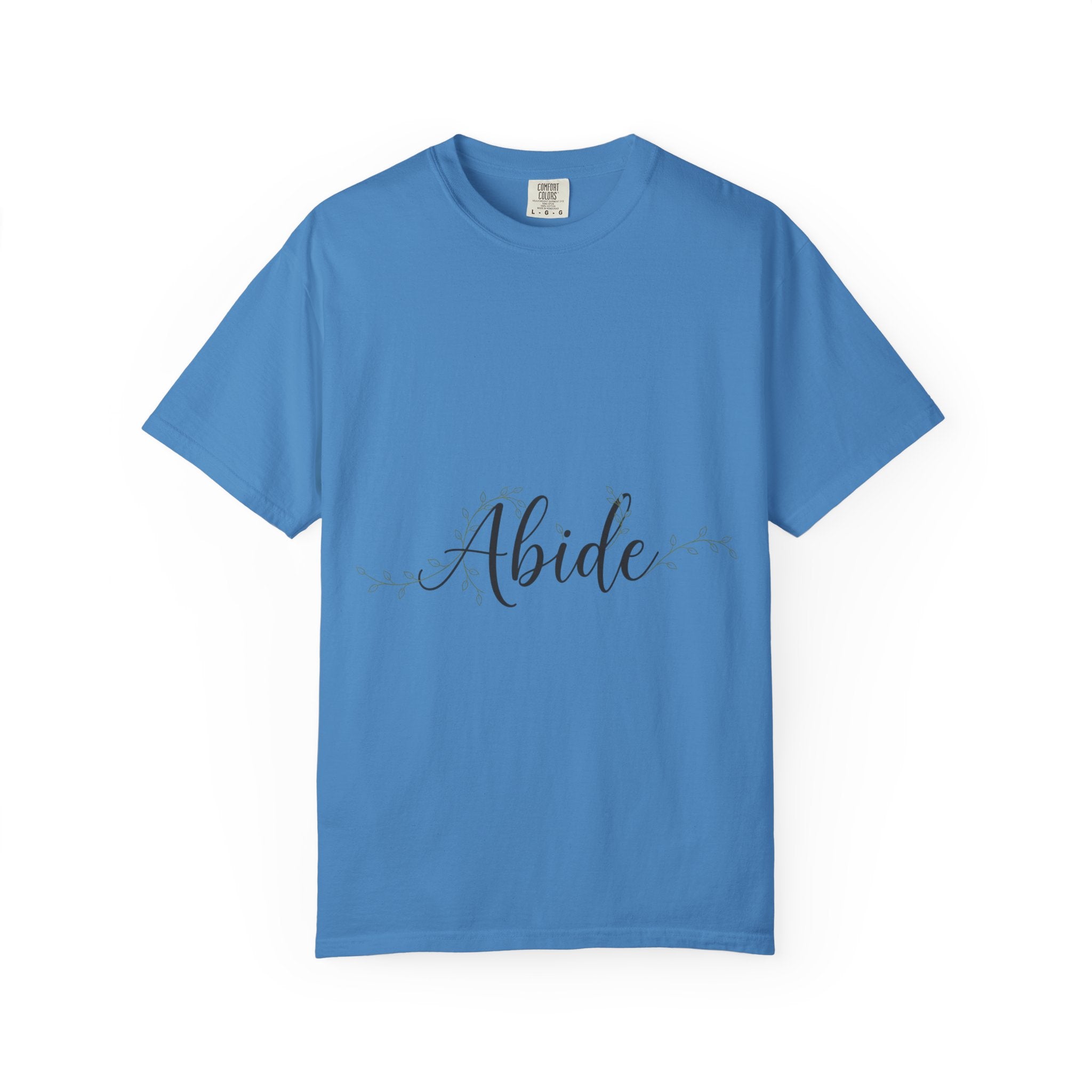 Abide in the Lord T-Shirt – Vine Design Christian Tee for Faithful Hearts Printify