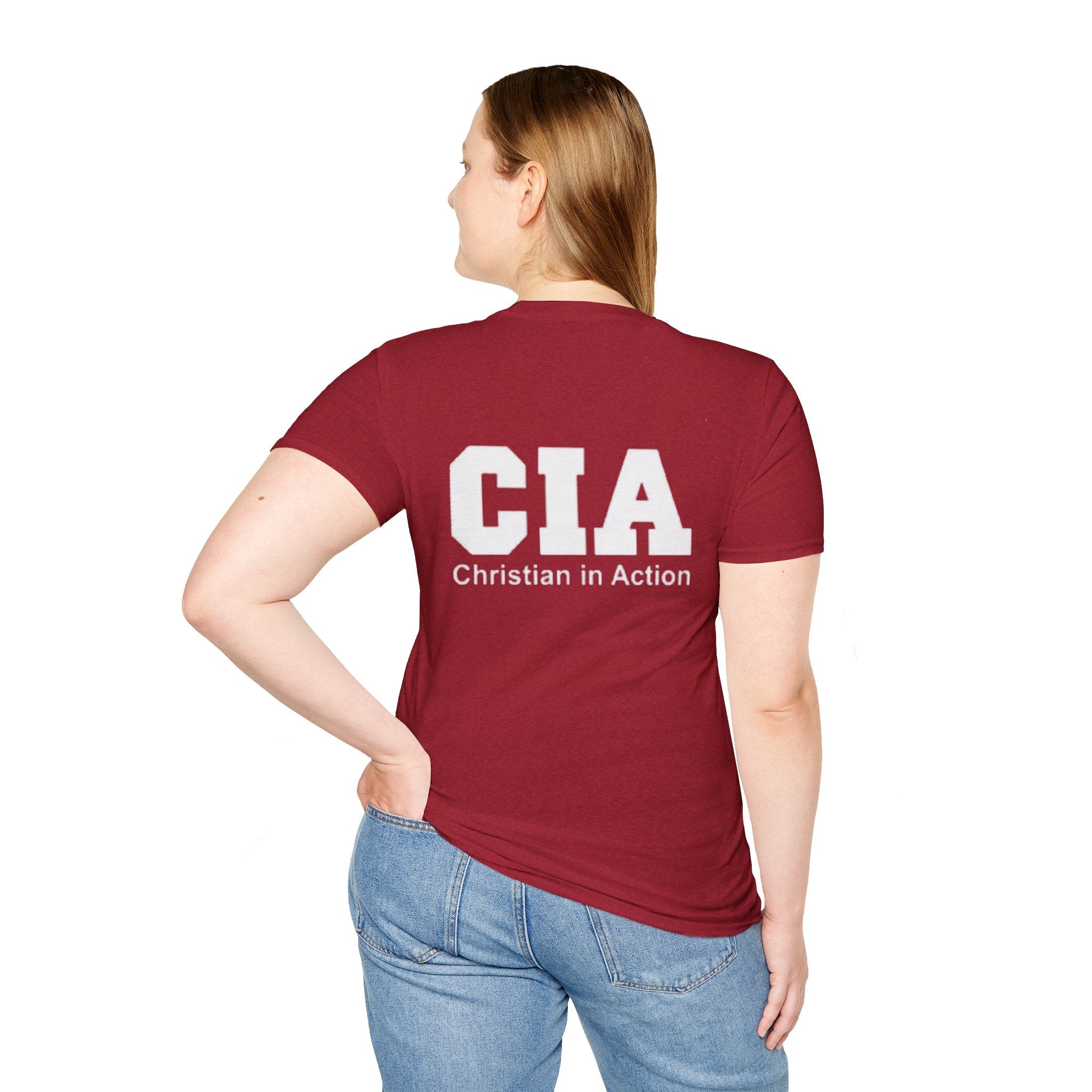 CIA Christian in Action T-shirt - Funny Faith Parody T-shirt - Mission Ready Apparel Printify