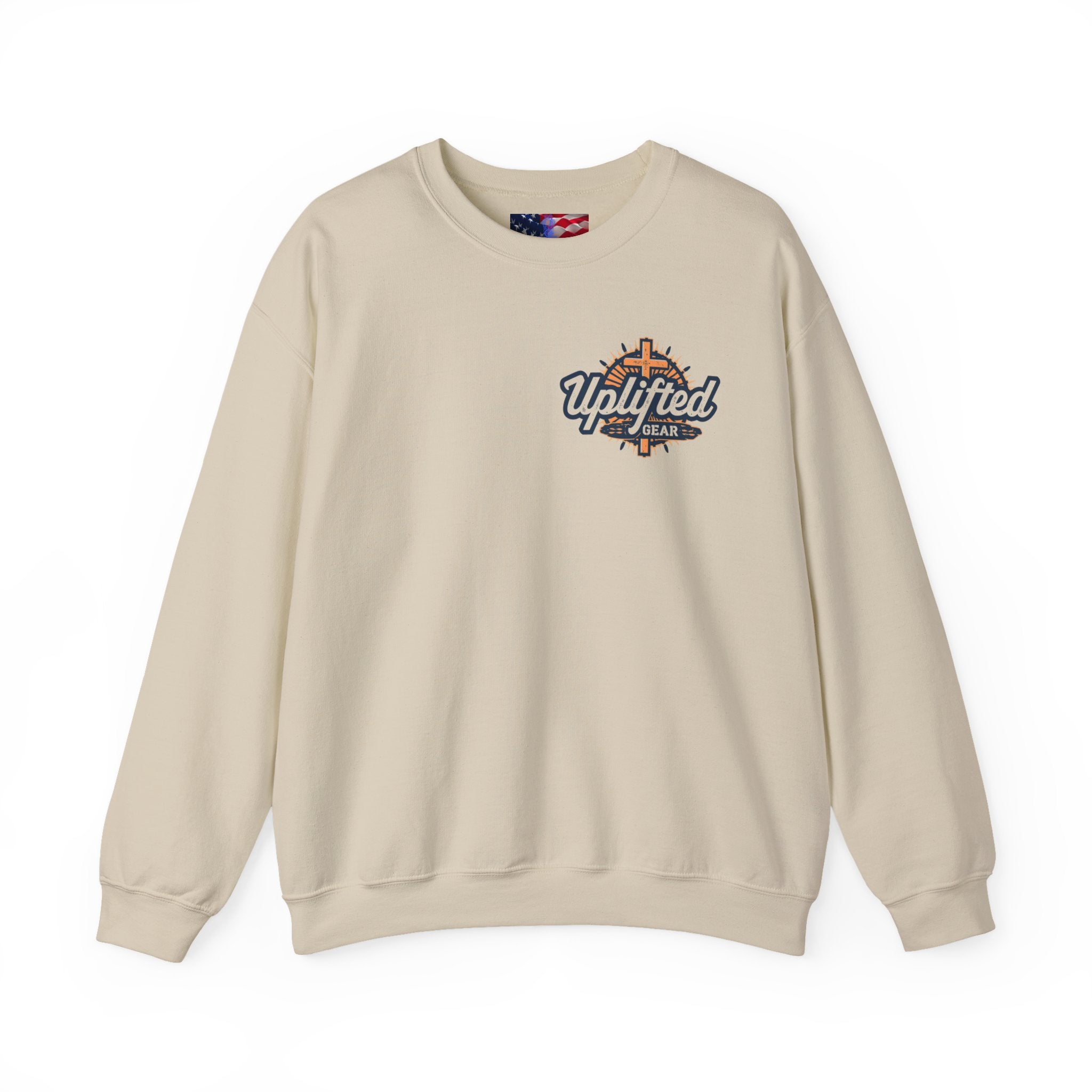 Trust in The Lord Proverbs 3:5-6 Biblical Design Crewneck Sweatshirt Printify