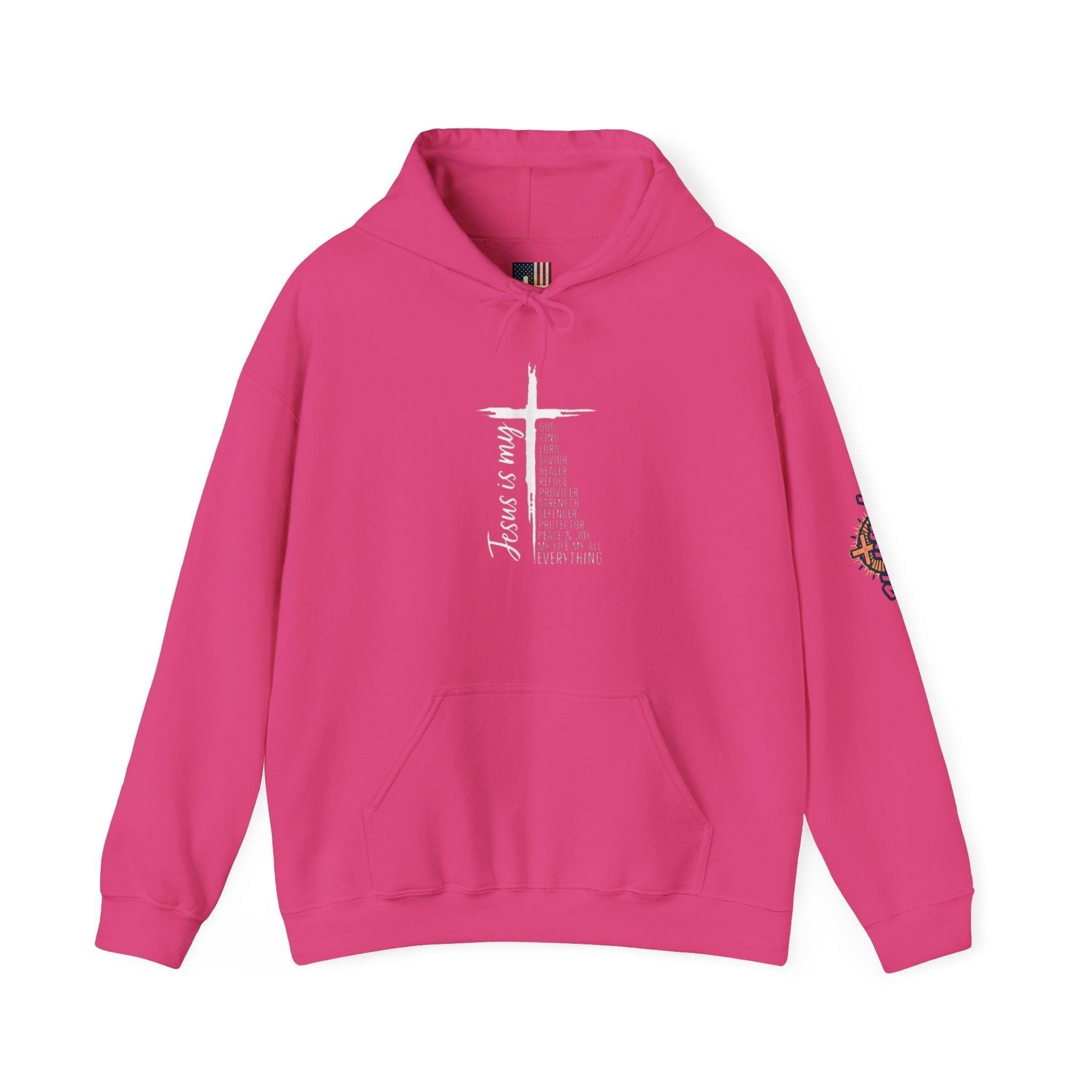 Jesus Is My Everything Hoodie – Cross List God King Lord Savior Christian Sweatshirt for Total Surrender Faith Printify