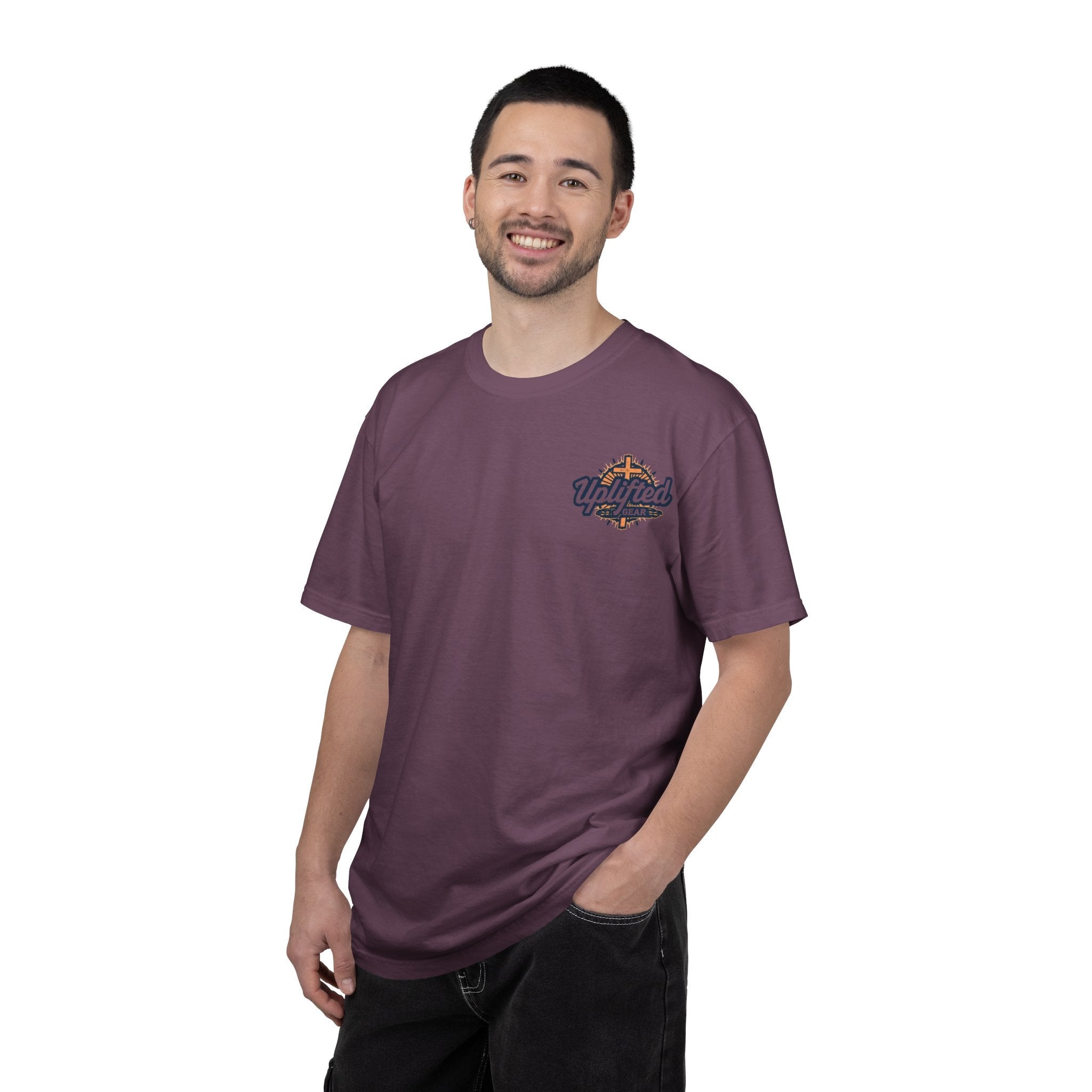 Jesus Is King T-shirt | Modern Typographic Cross Christian T-shirt Printify