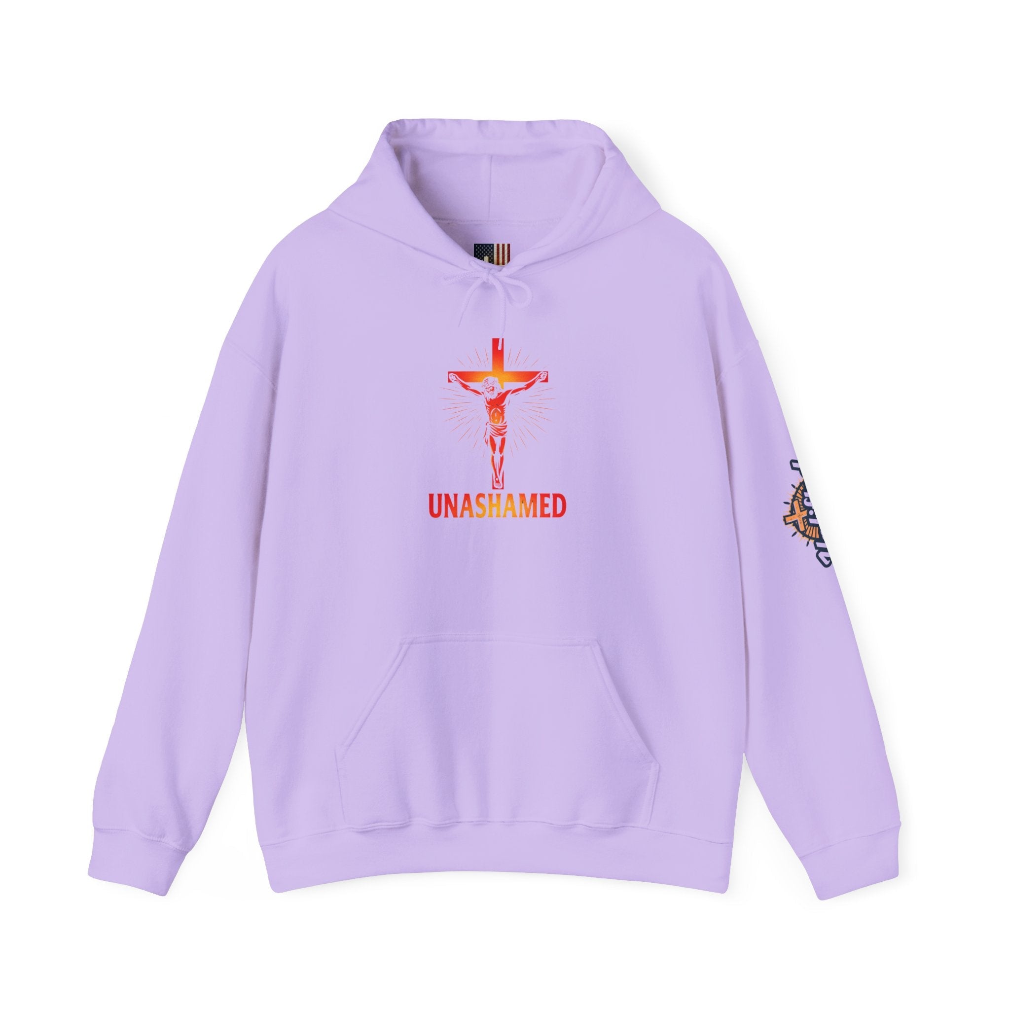Unashamed Hoodie – Romans 1:16 Crucifixion Christian Sweatshirt for Bold Unwavering Faith Printify