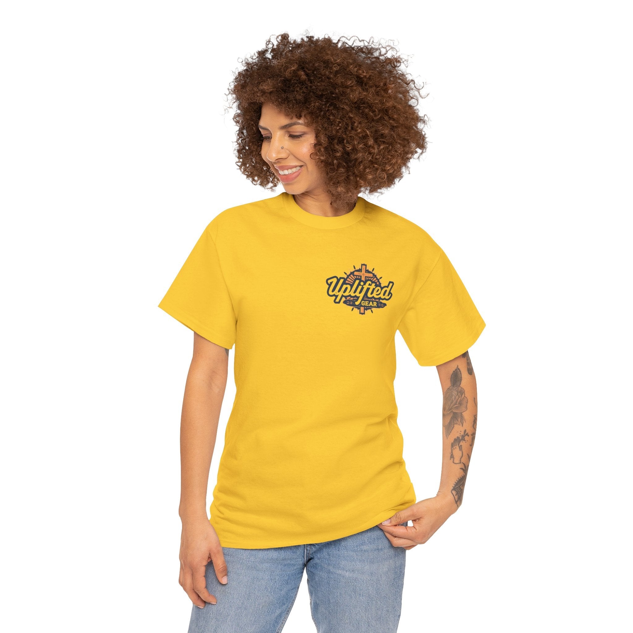 Religious Graphic Armor Of God Design - Unisex Heavy Cotton Tee Printify