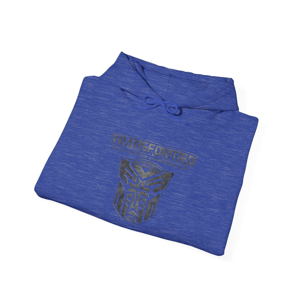 Transformer Logo Christian Hoodie | 2 Corinthians 3:18 Bible Verse Hoodie Printify