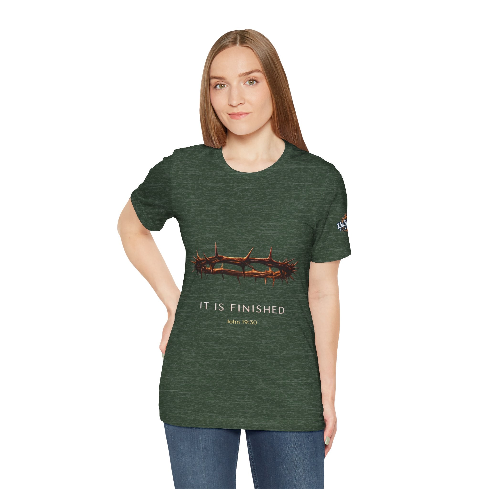 It Is Finished Crown of Thorns Tee — Christian John 19:30 Faith Shirt Printify