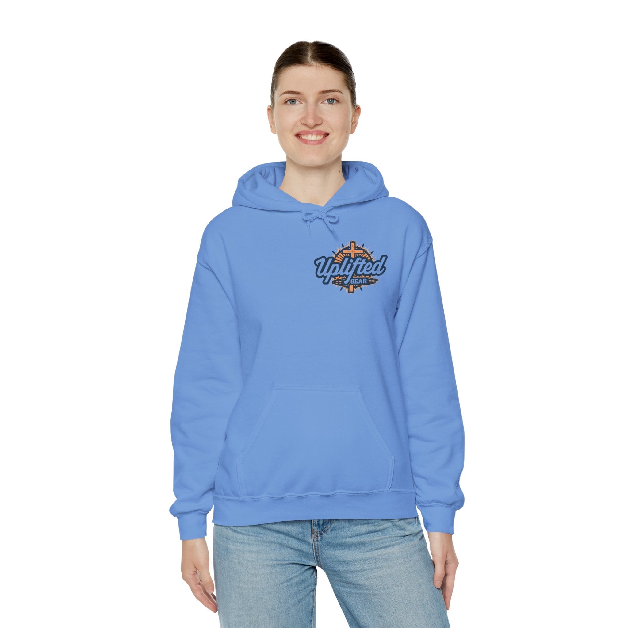 Christ is King Hoodie – Bold Crown & Cross Christian Sweatshirt for Unshakable Faith Printify