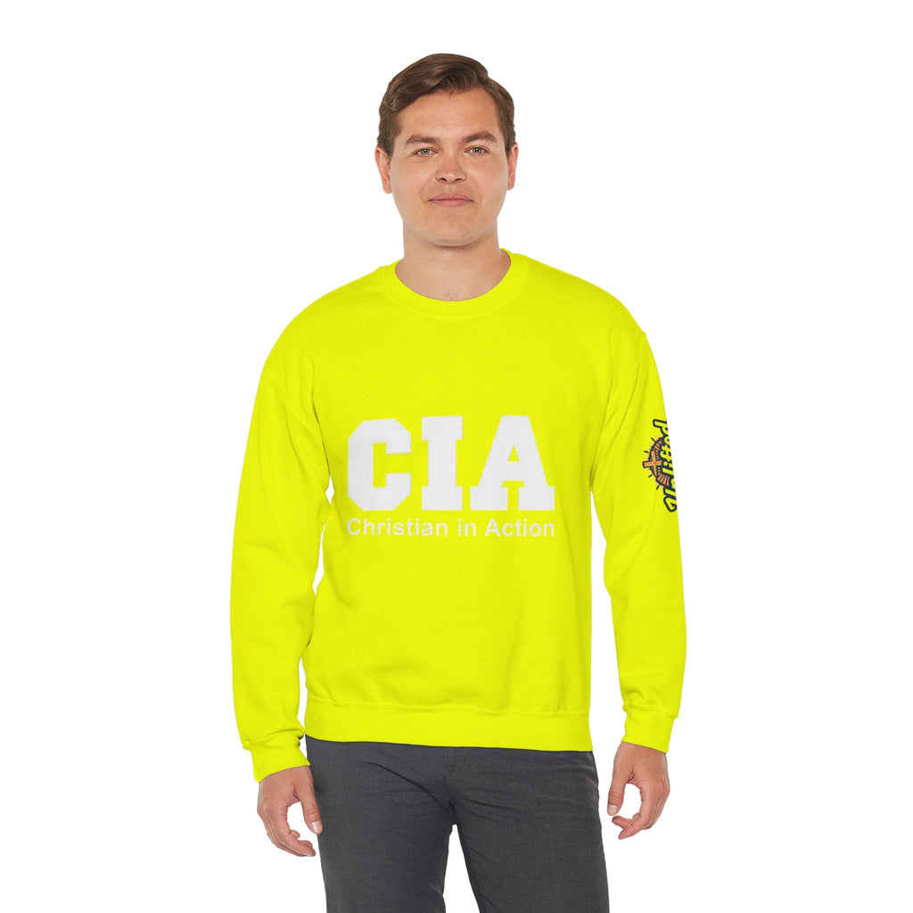 CIA Christian in Action Sweatshirt - Funny Faith Parody Sweatshirt - Mission Ready Apparel Printify
