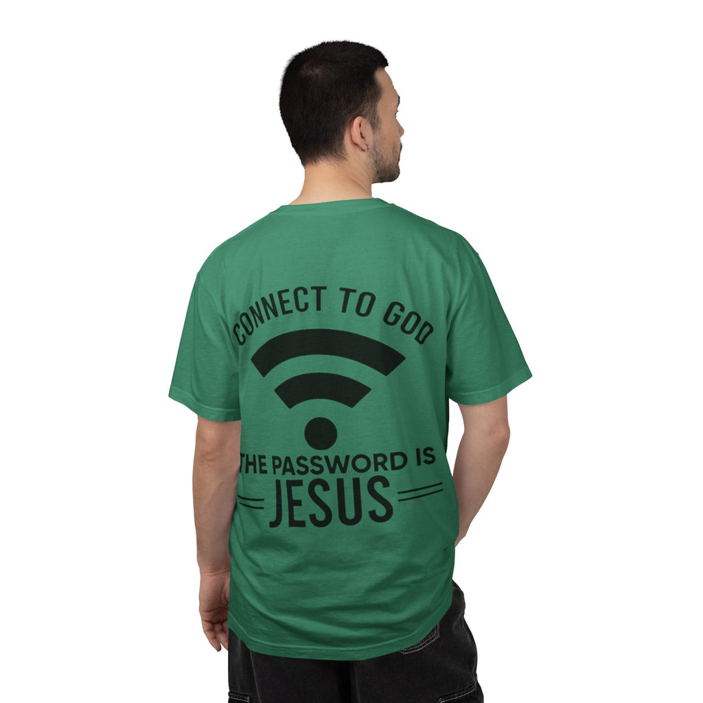 Connect to God T-shirt - WIFI Password is Jesus - Funny Christian Faith T-shirt Printify