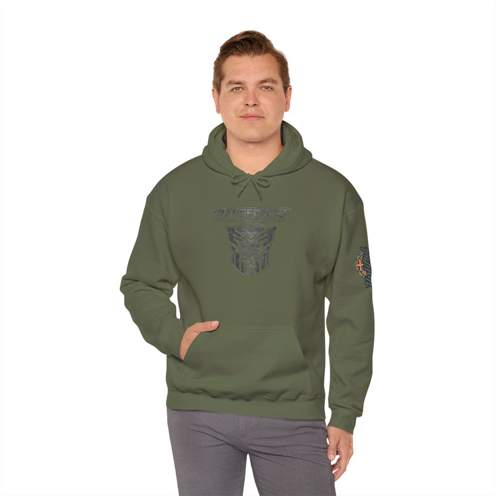 Transformer Logo Christian Hoodie | 2 Corinthians 3:18 Bible Verse Hoodie Printify