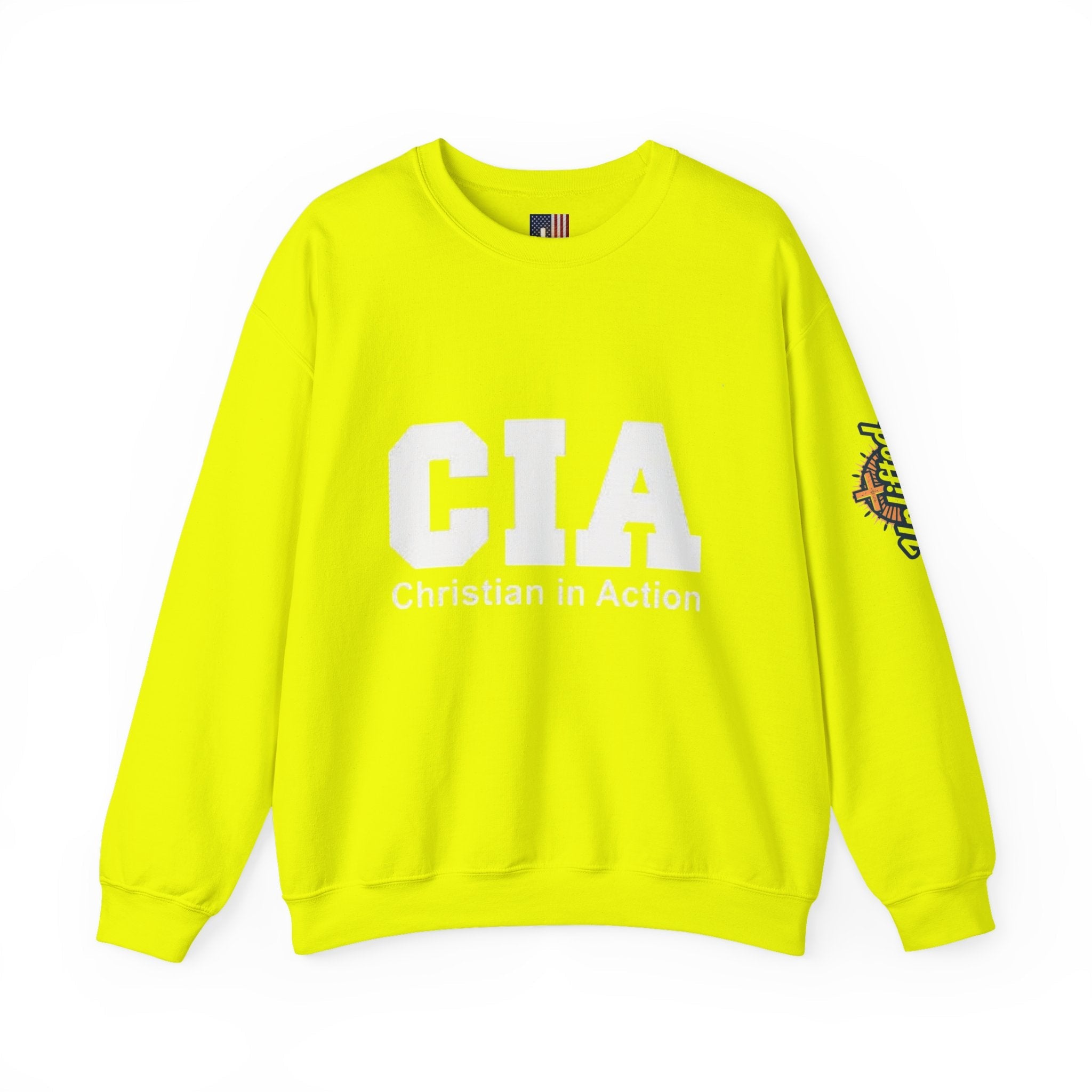 CIA Christian in Action Sweatshirt - Funny Faith Parody Sweatshirt - Mission Ready Apparel Printify