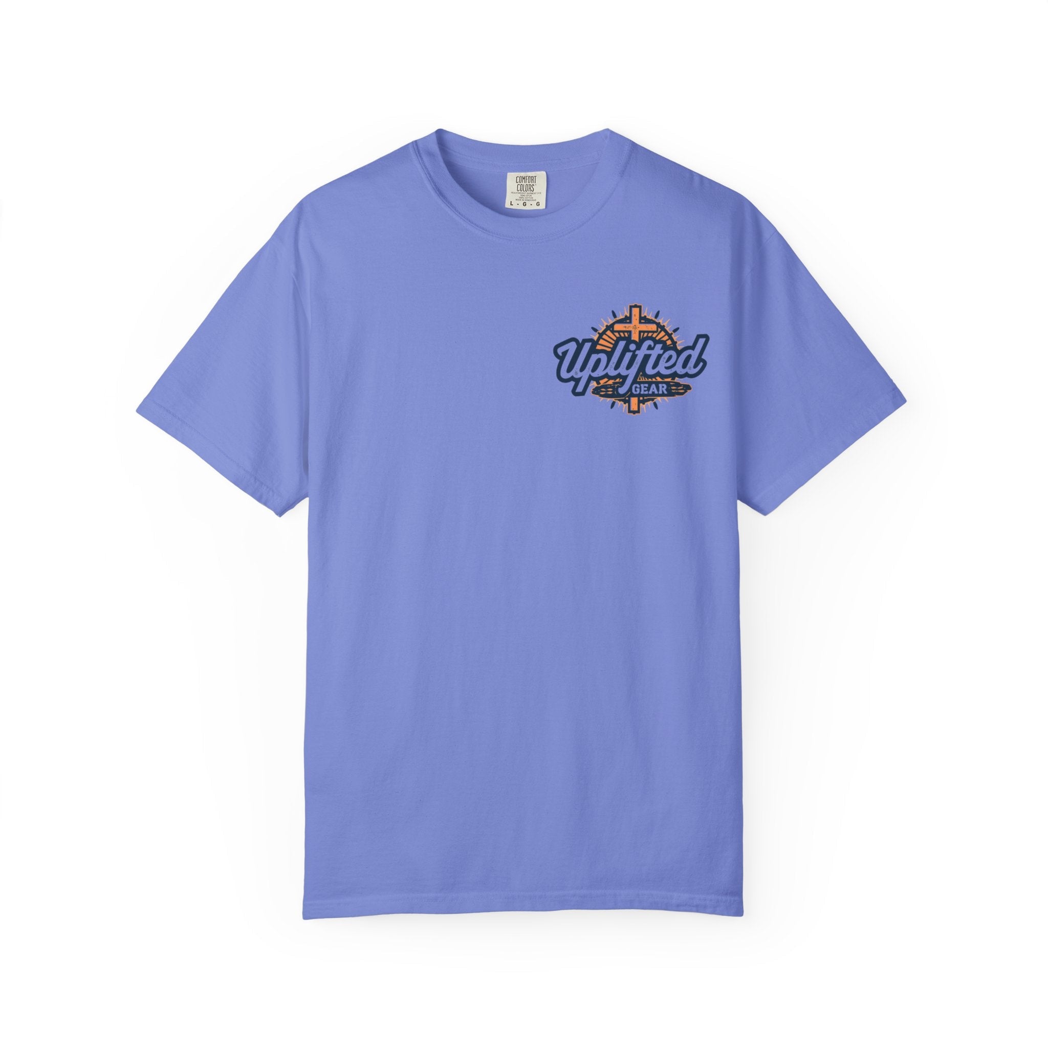 Jesus Saves T-shirt – Radiant Cross & Rays of Light Christian T-shirt for Eternal Hope & Faith Printify
