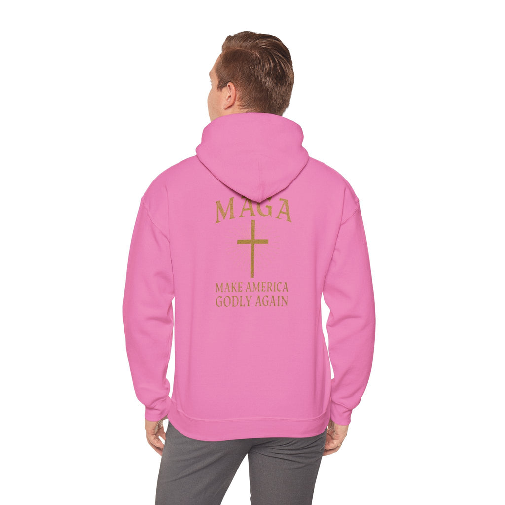 Make America Godly Again Hoodie – MAGA Christian Patriotic Sweatshirt for Biblical Values & Freedom Printify