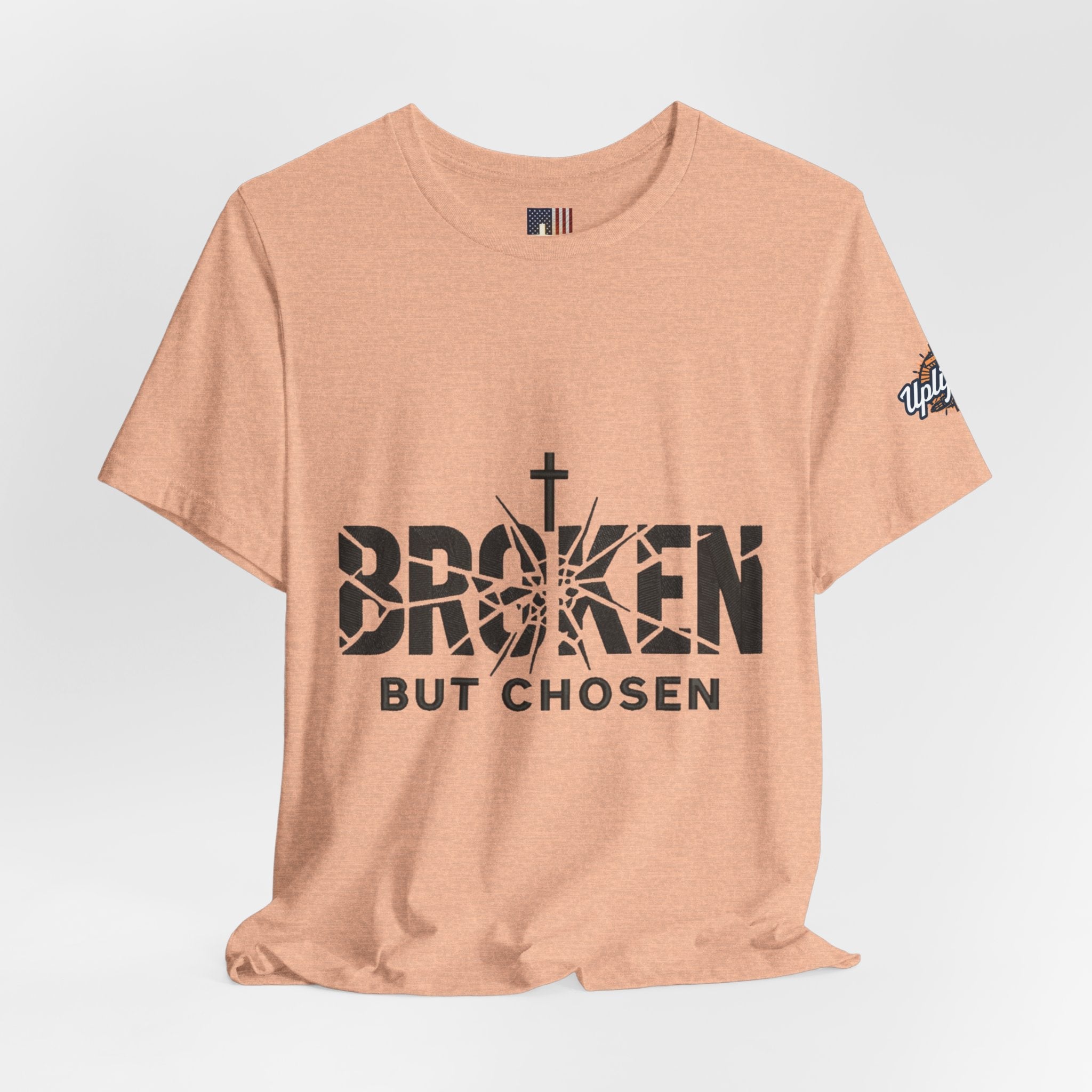 Broken But Chosen T-Shirt — Inspirational Faith Graphic Tee