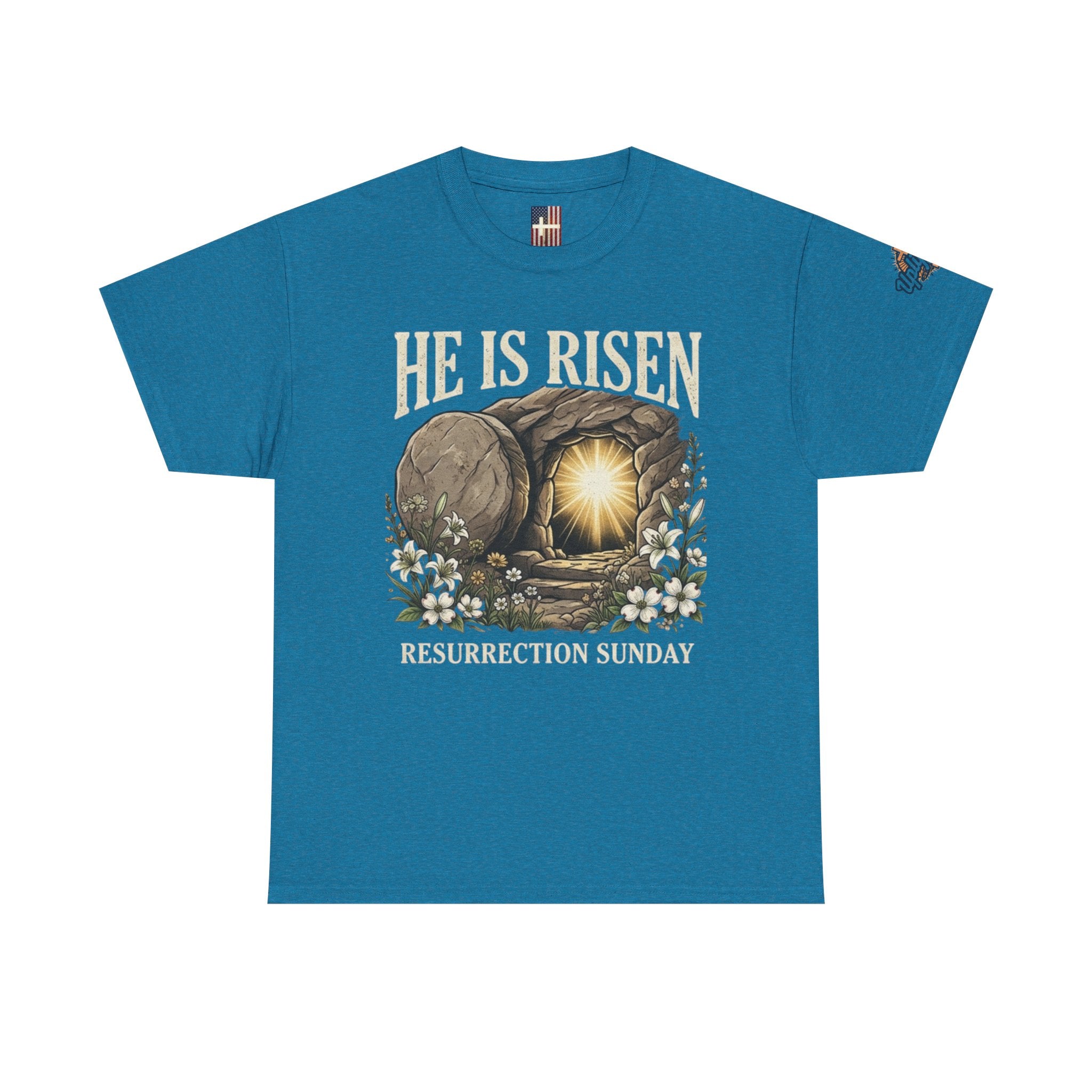 He Is Risen T-Shirt — Jesus Christ Resurrection Easter Tee Printify