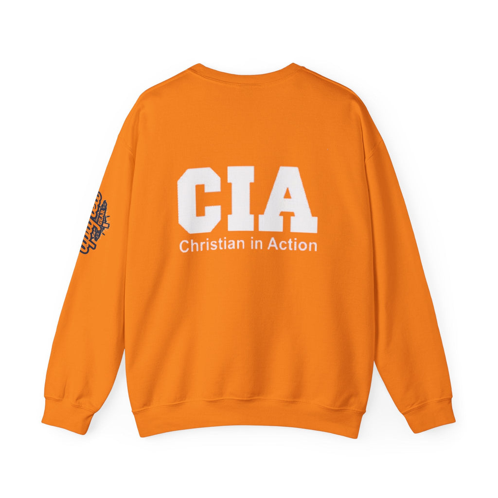 CIA Christian in Action Sweatshirt - Funny Faith Parody Sweatshirt - Mission Ready Apparel Printify