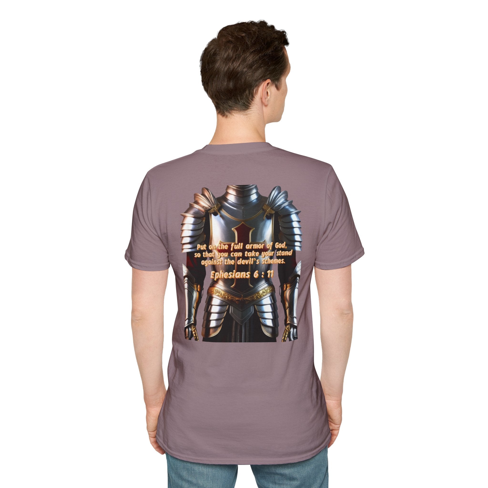 Religious Graphic Armor Of God Design - Unisex Softstyle T-Shirt Printify
