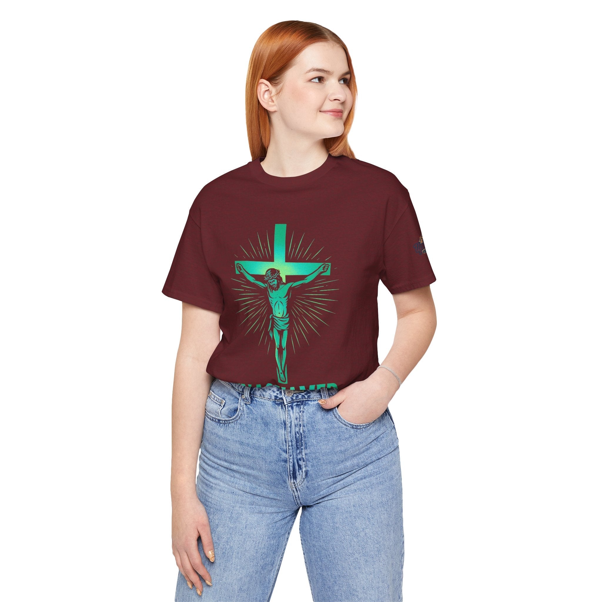 Unashamed T-shirt – Romans 1:16 Crucifixion Christian t-shirt for Bold Unwavering Faith Printify