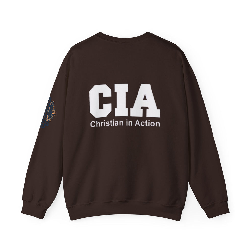 CIA Christian in Action Sweatshirt - Funny Faith Parody Sweatshirt - Mission Ready Apparel Printify