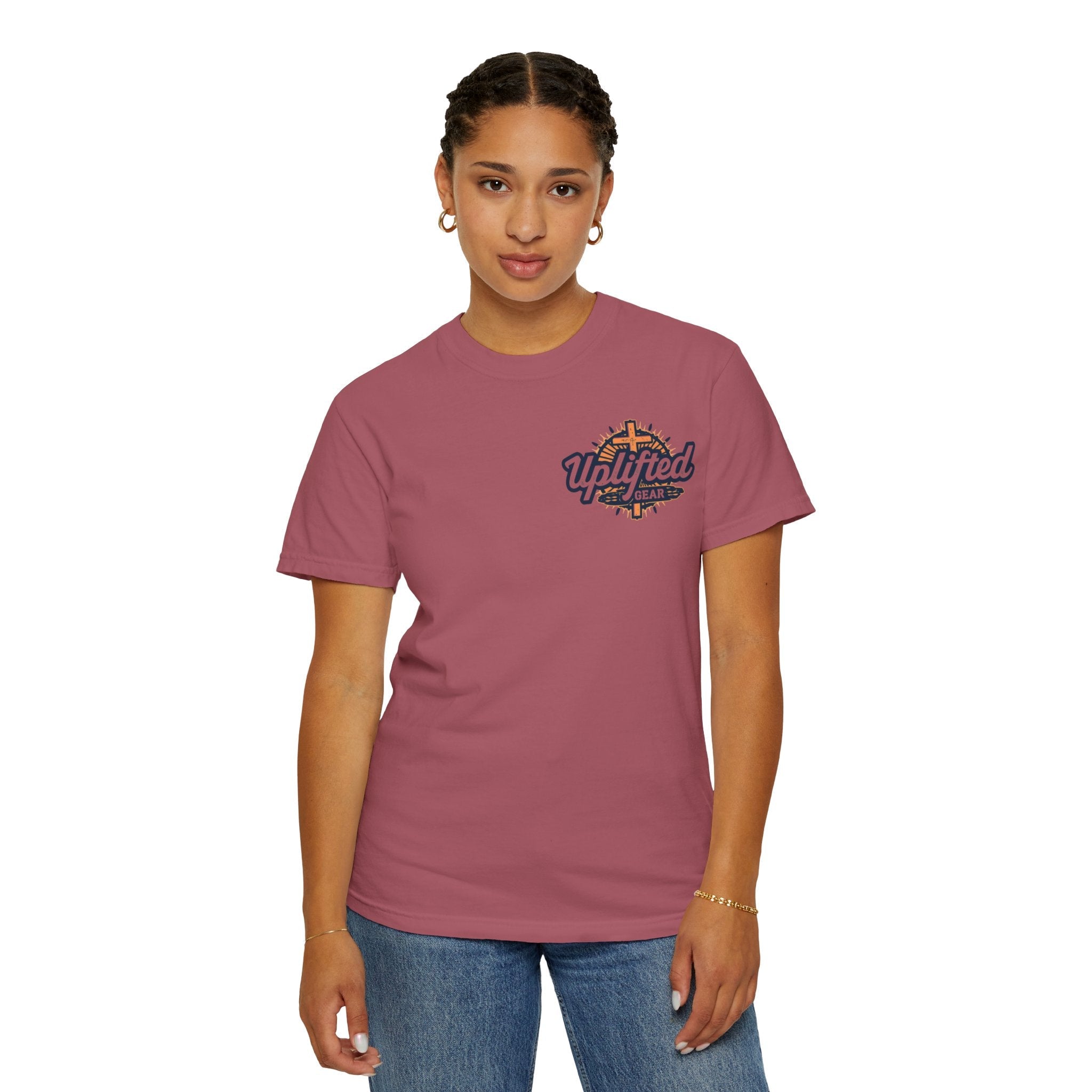 Trust in The Lord Proverbs 3:5-6 Biblical Design Unisex Garment-Dyed T-shirt Printify