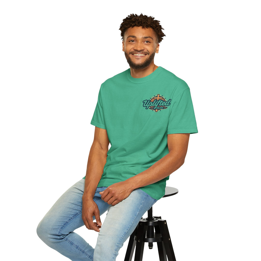 Trust in The Lord Proverbs 3:5-6 Biblical Design Unisex Garment-Dyed T-shirt Printify
