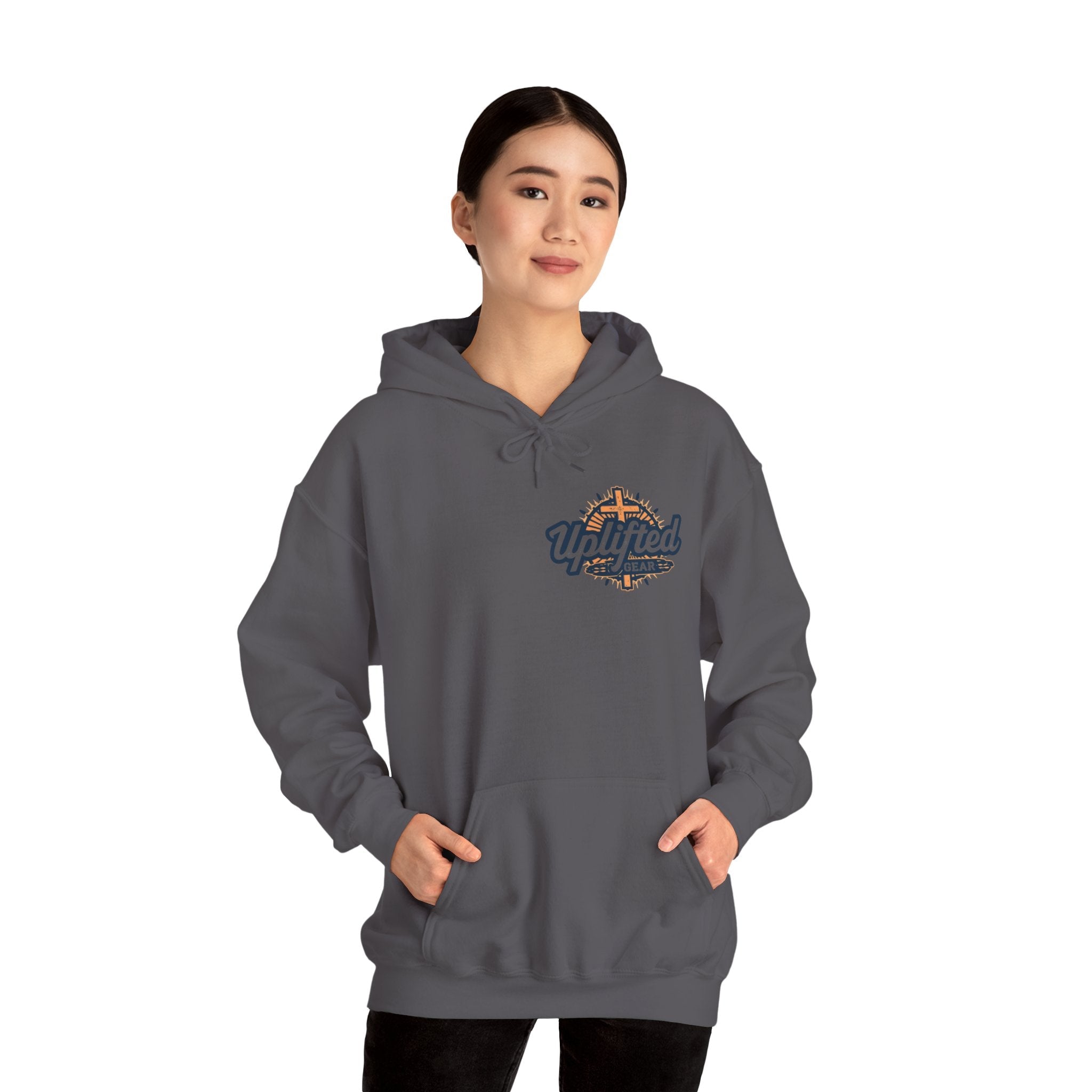 Bible Verse Unisex Heavy Blend™ Hooded Sweatshirt - Philippians 4 : 13 Printify