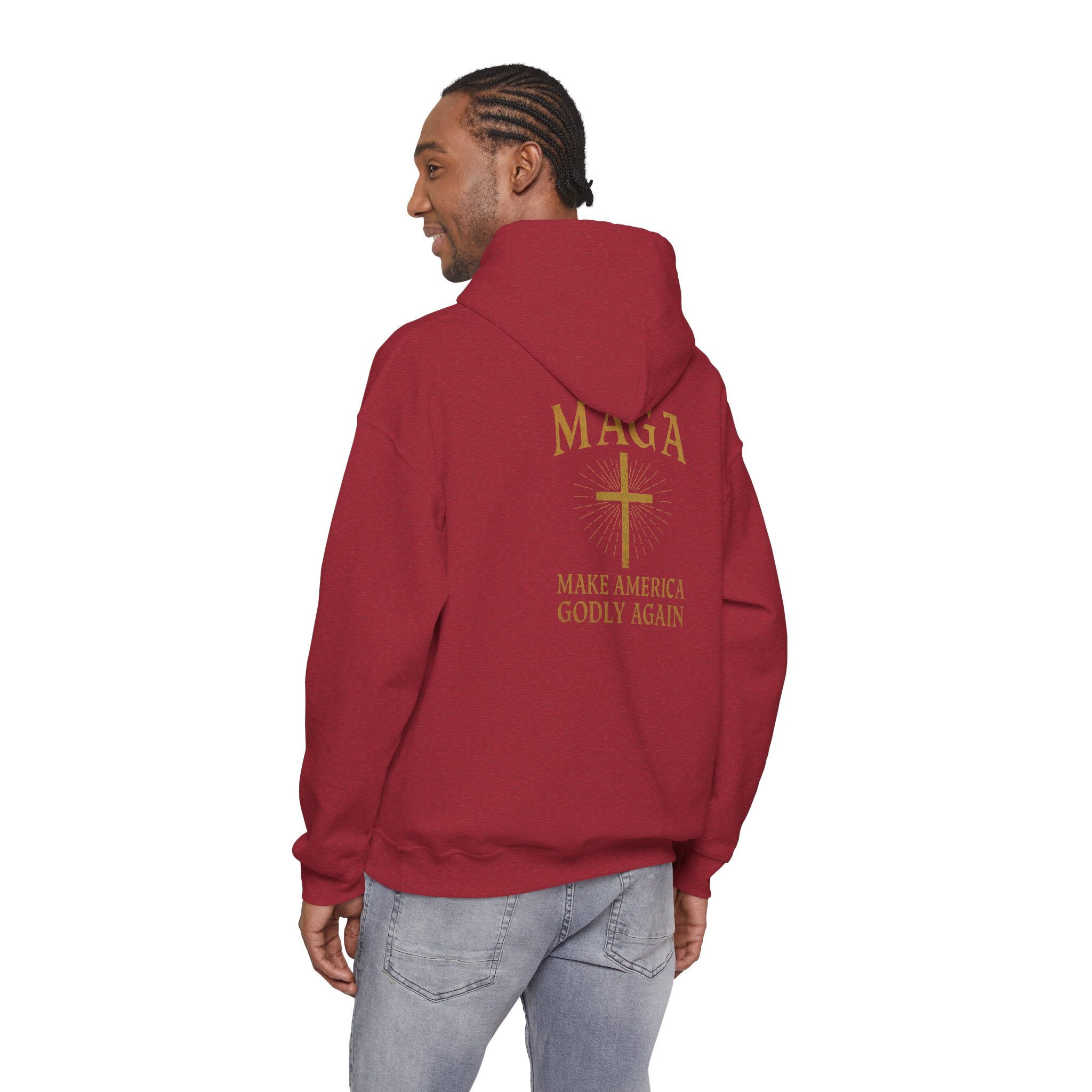 Make America Godly Again Hoodie – MAGA Christian Patriotic Sweatshirt for Biblical Values & Freedom Printify