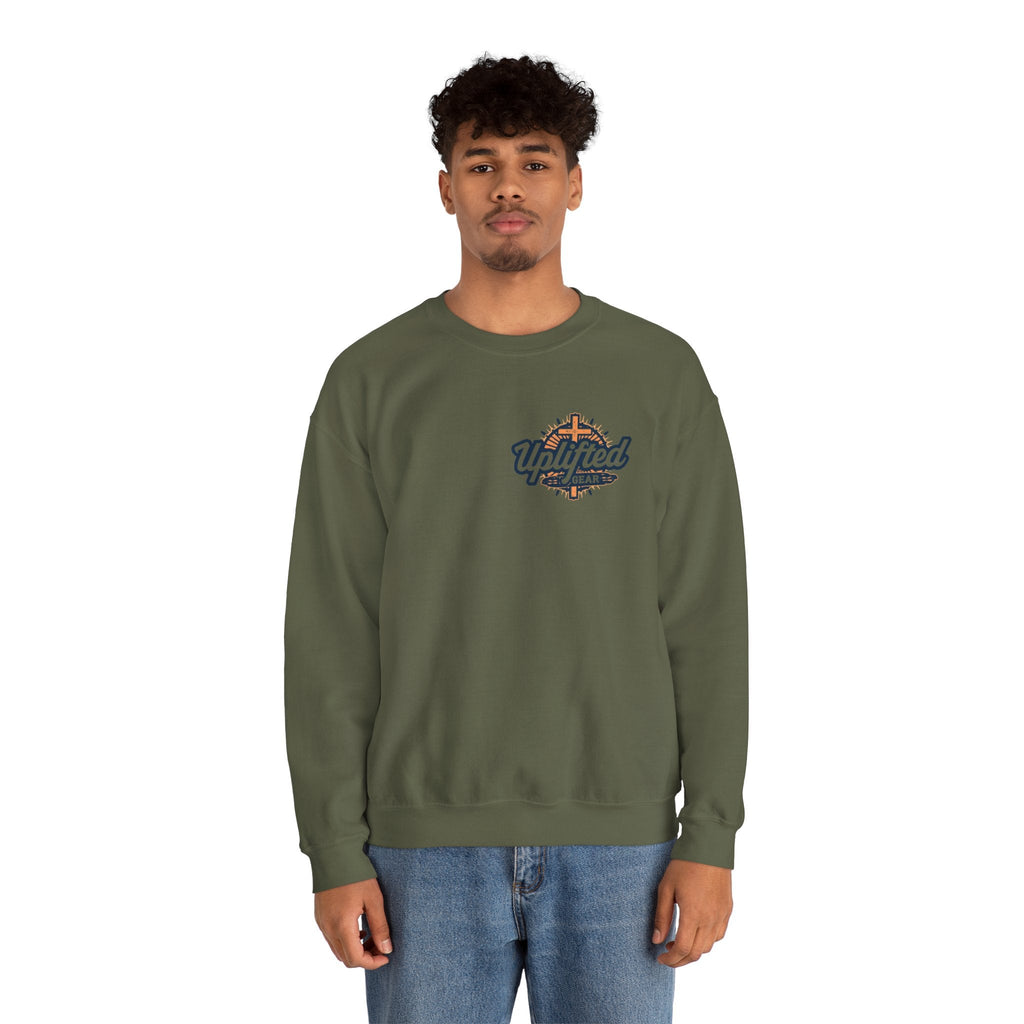 Uplifted Gear Christian Logo Sweatshirt Printify