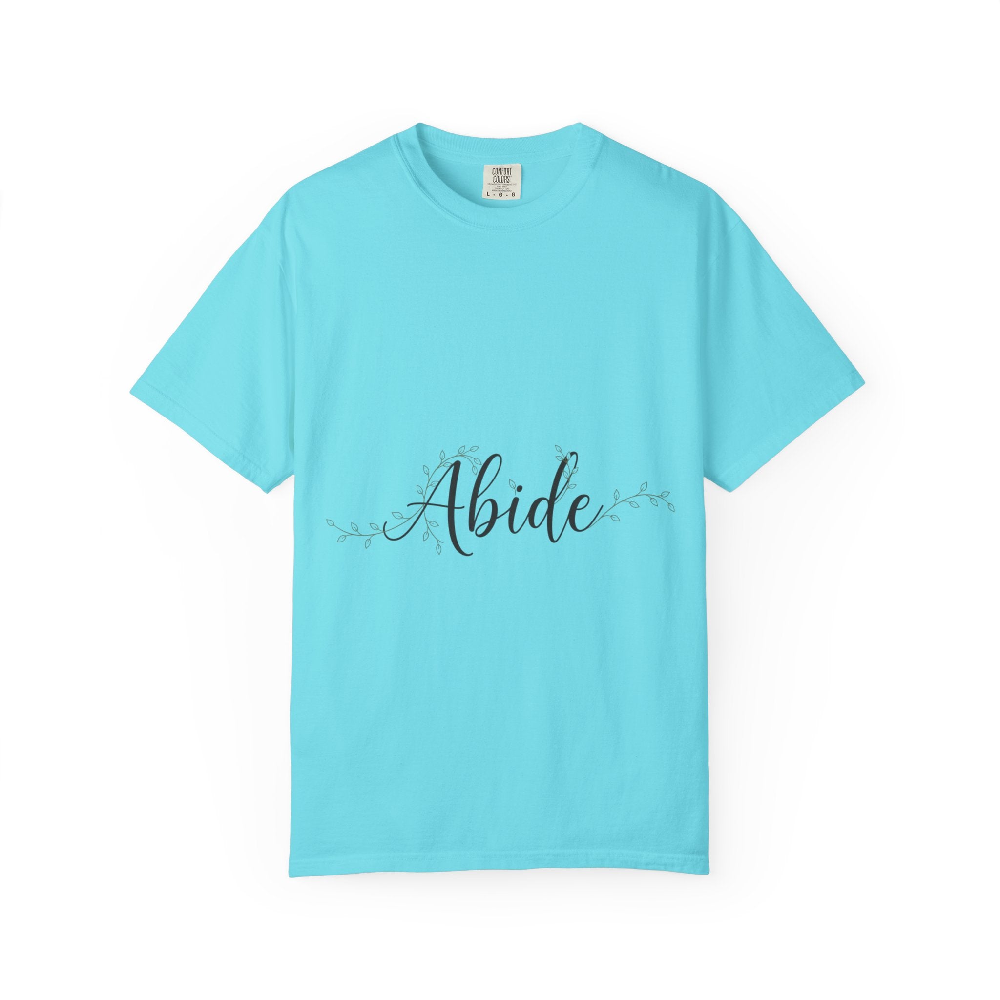 Abide in the Lord T-Shirt – Vine Design Christian Tee for Faithful Hearts Printify