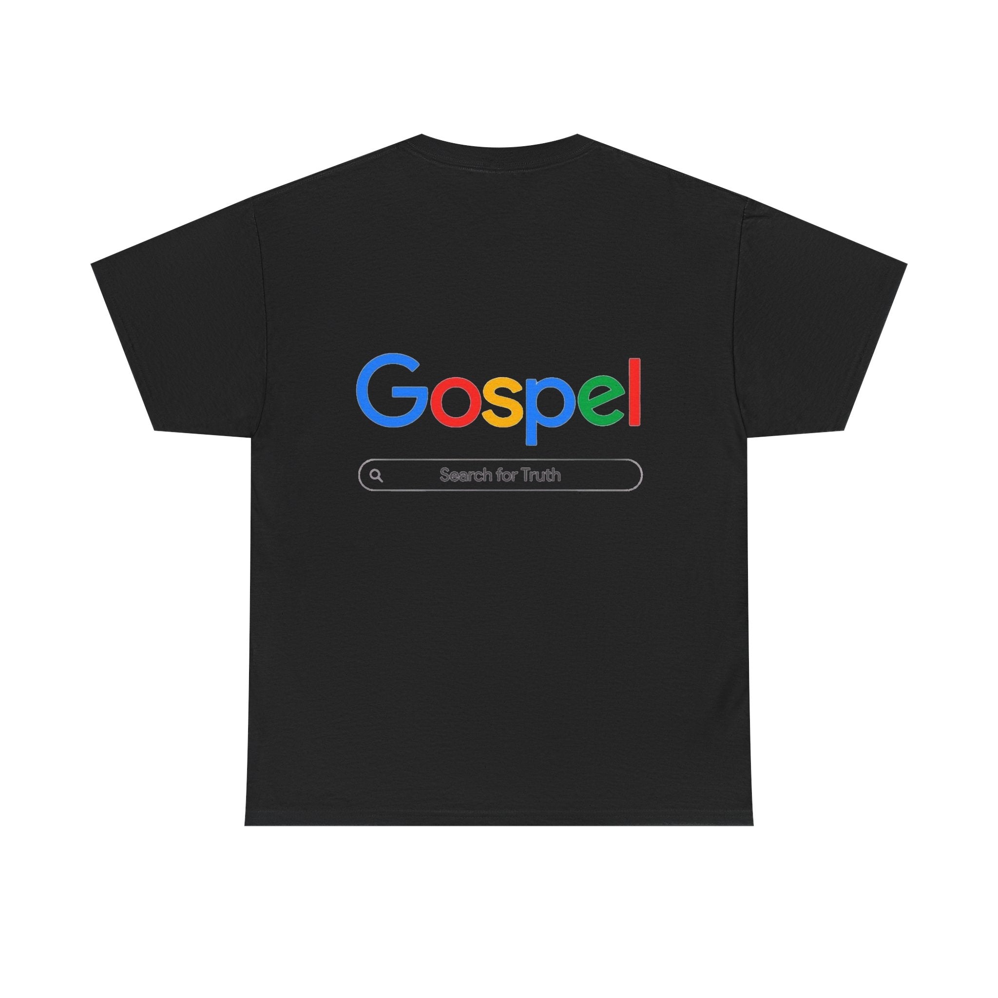 Gospel Graphic Tee — "Gospel" Colorful Logo Christian T-Shirt Printify