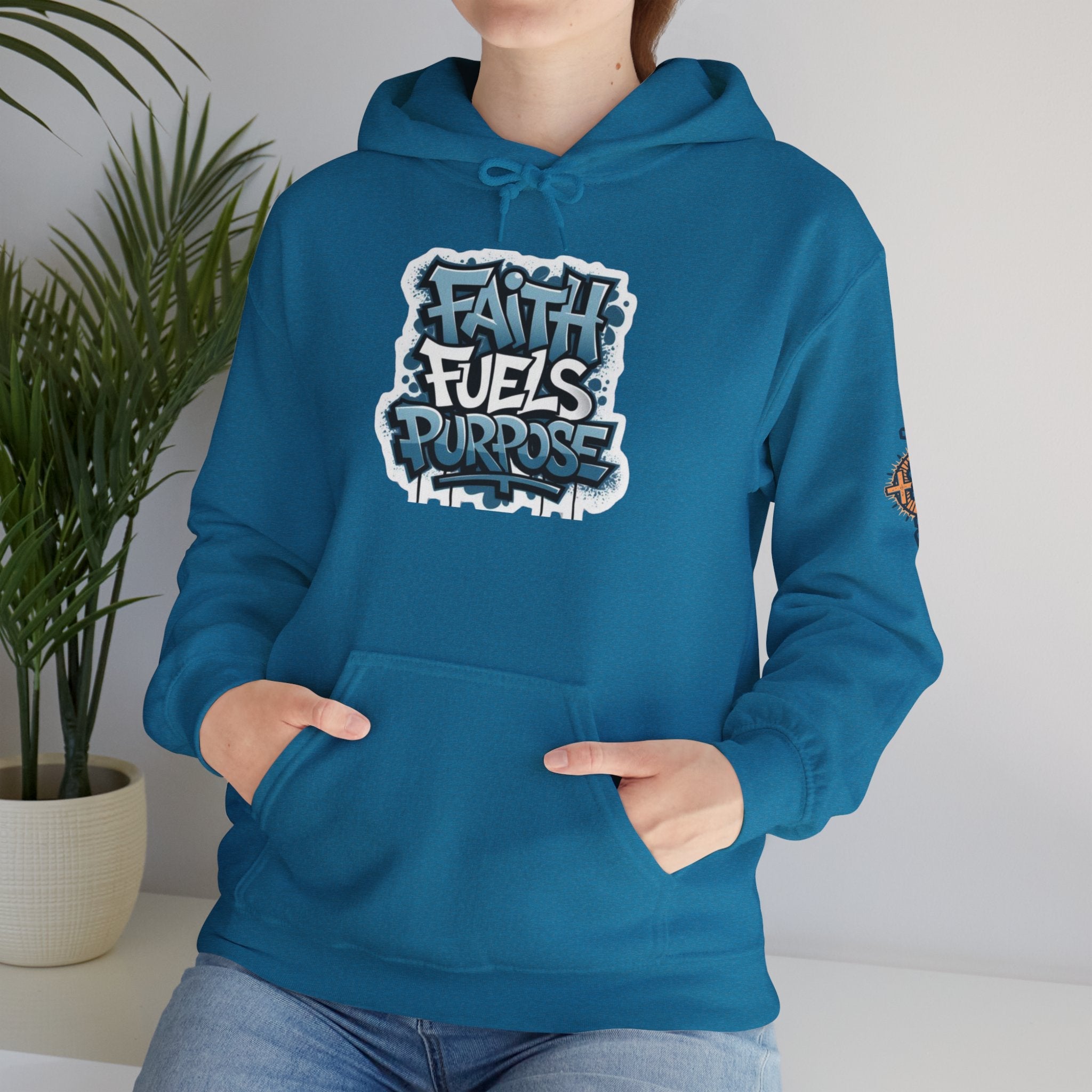Faith Fuels Purpose Hoodie – Inspirational Christian Sweatshirt for Divine Drive & Unstoppable Belief Printify