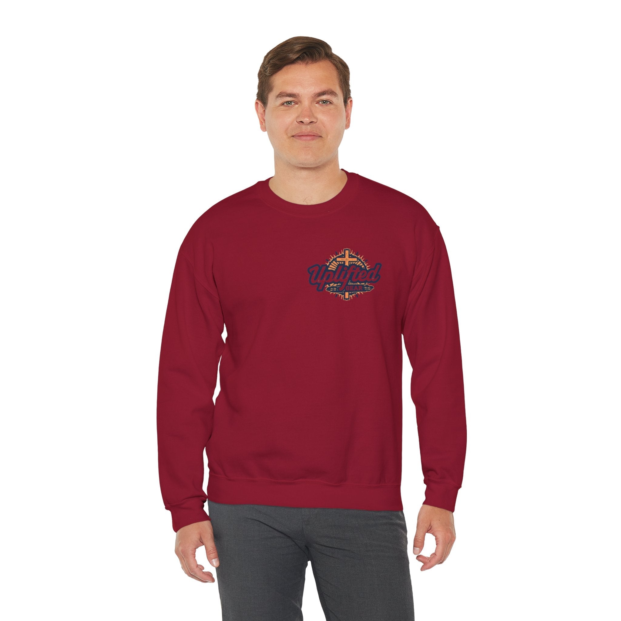 Christ is King Sweatshirt – Bold Crown & Cross Christian Hoodie for Unshakable Faith Printify