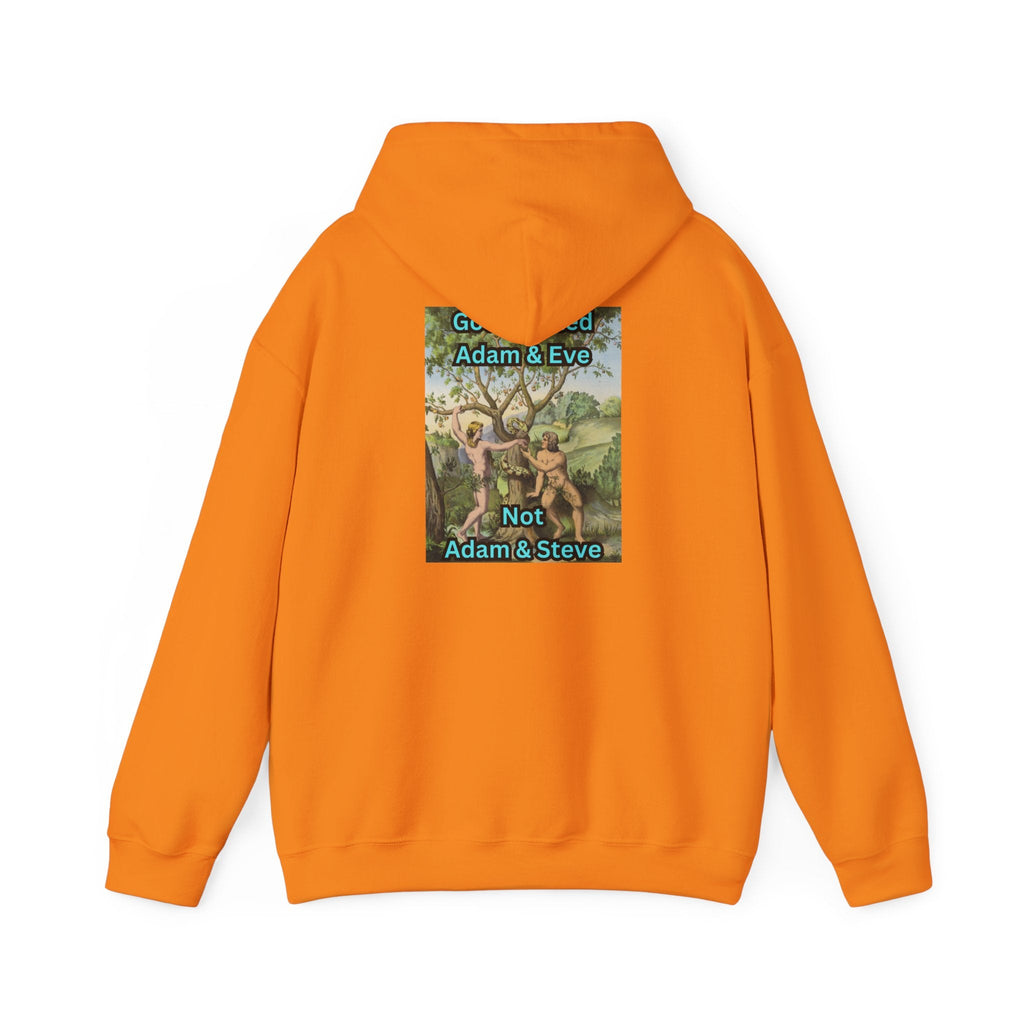 God Created Adam and Eve Hoodie – Biblical Truth Christian Hoodie for Unshakable Faith Printify
