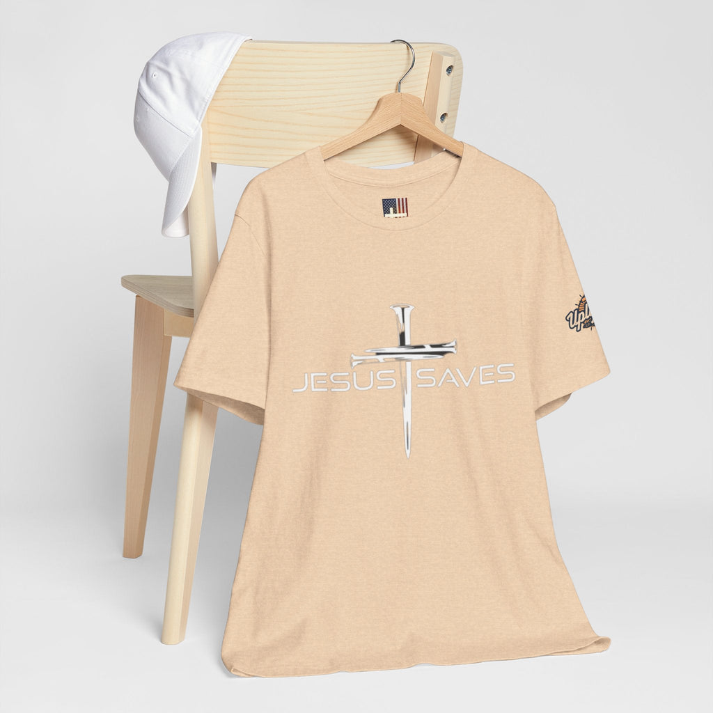 Copy of Jesus Saves T-shirt – 3 Nails Crucifix Cross Christian T-shirt for Redemption Faith & Bold Salvation Printify