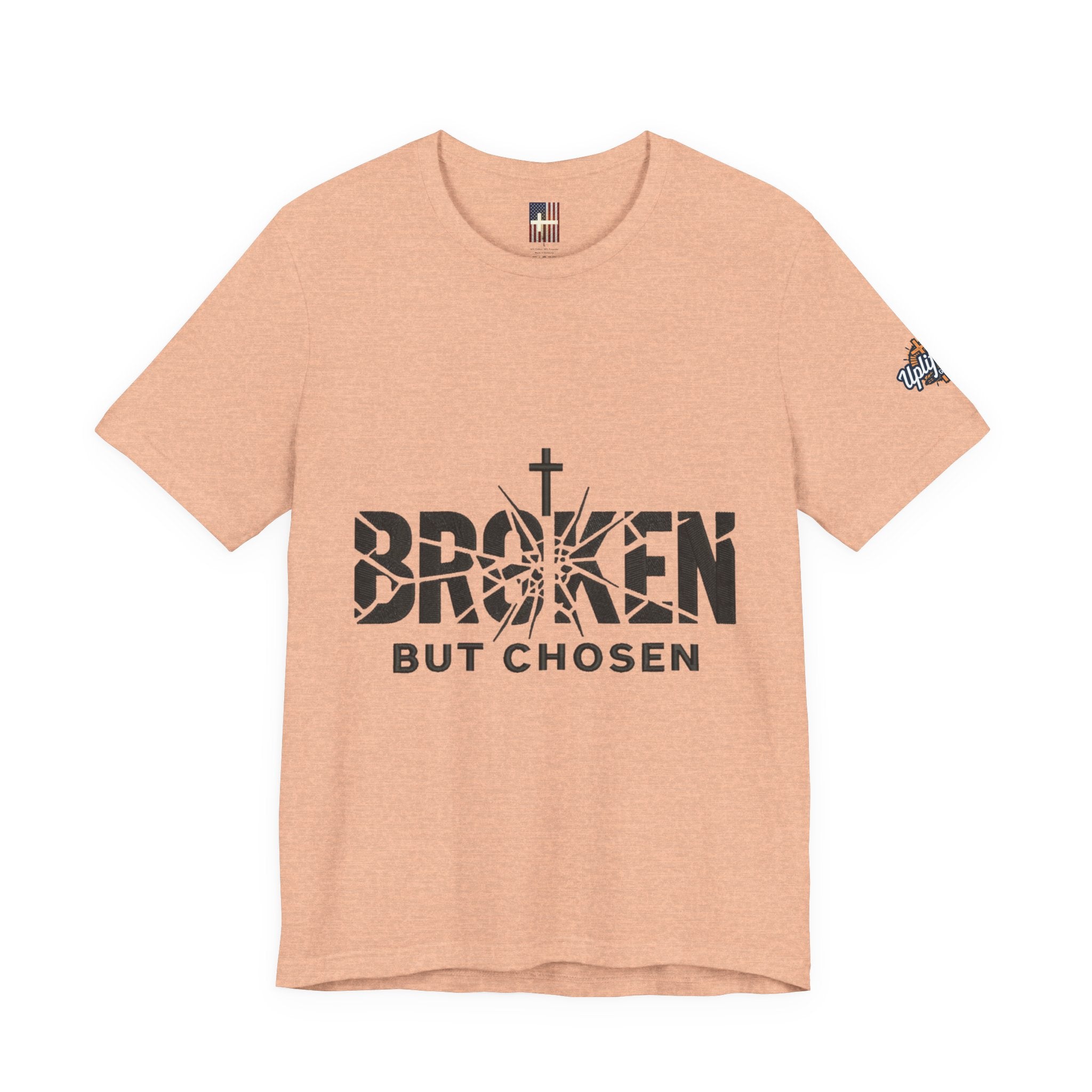 Broken But Chosen T-Shirt — Inspirational Faith Graphic Tee
