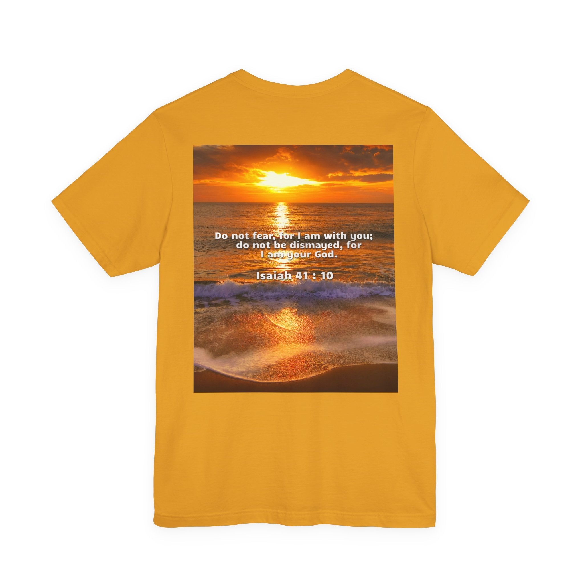 Bible Verse Unisex - Isaiah 41 : 10 Jersey Short Sleeve Tee Printify