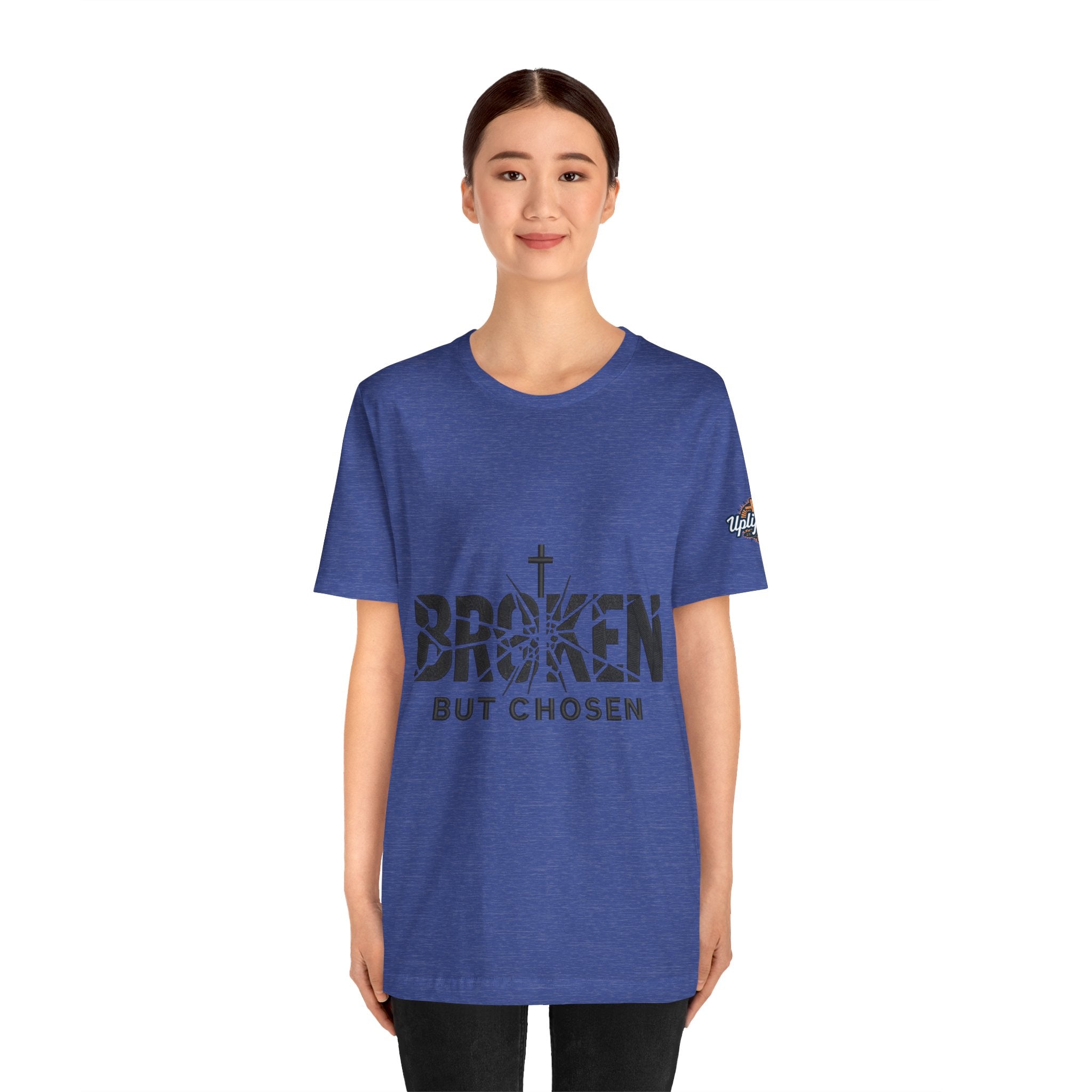 Broken But Chosen T-Shirt — Inspirational Faith Graphic Tee Printify