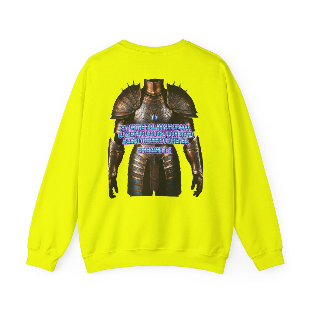 Religious Graphic Armor Of God Design - Unisex Heavy Blend™ Crewneck Sweatshirt Printify