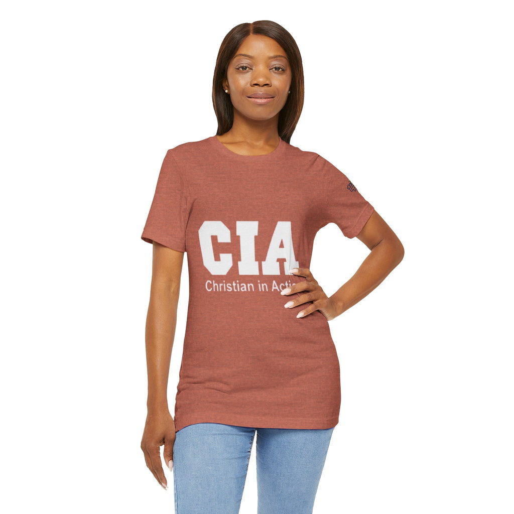 CIA Christian in Action T-shirt - Funny Faith Parody T-shirt - Mission Ready Apparel Printify