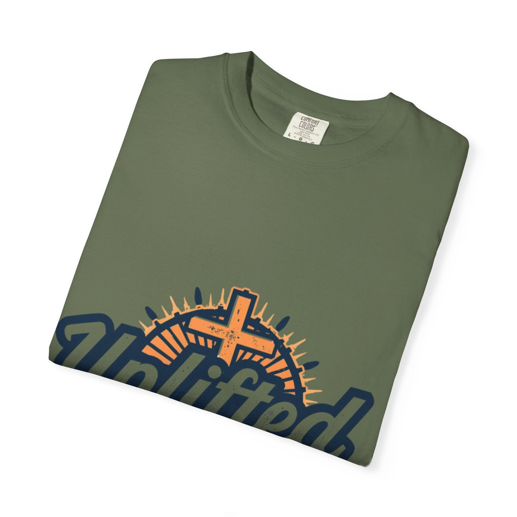 Uplifted Gear Christian T-Shirt – Bold Logo Faith Tee for Inspired Living Printify