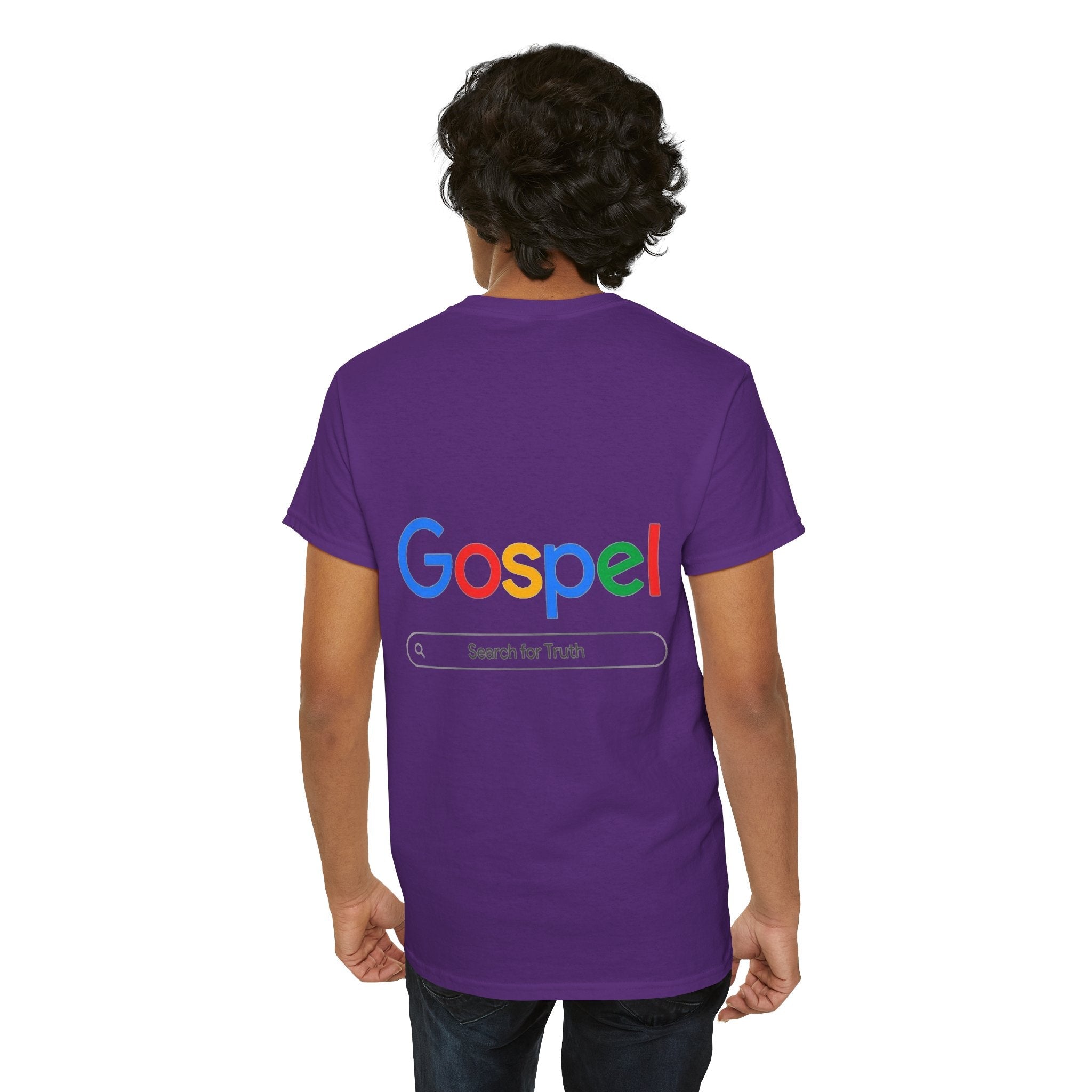 Gospel Graphic Tee — "Gospel" Colorful Logo Christian T-Shirt Printify