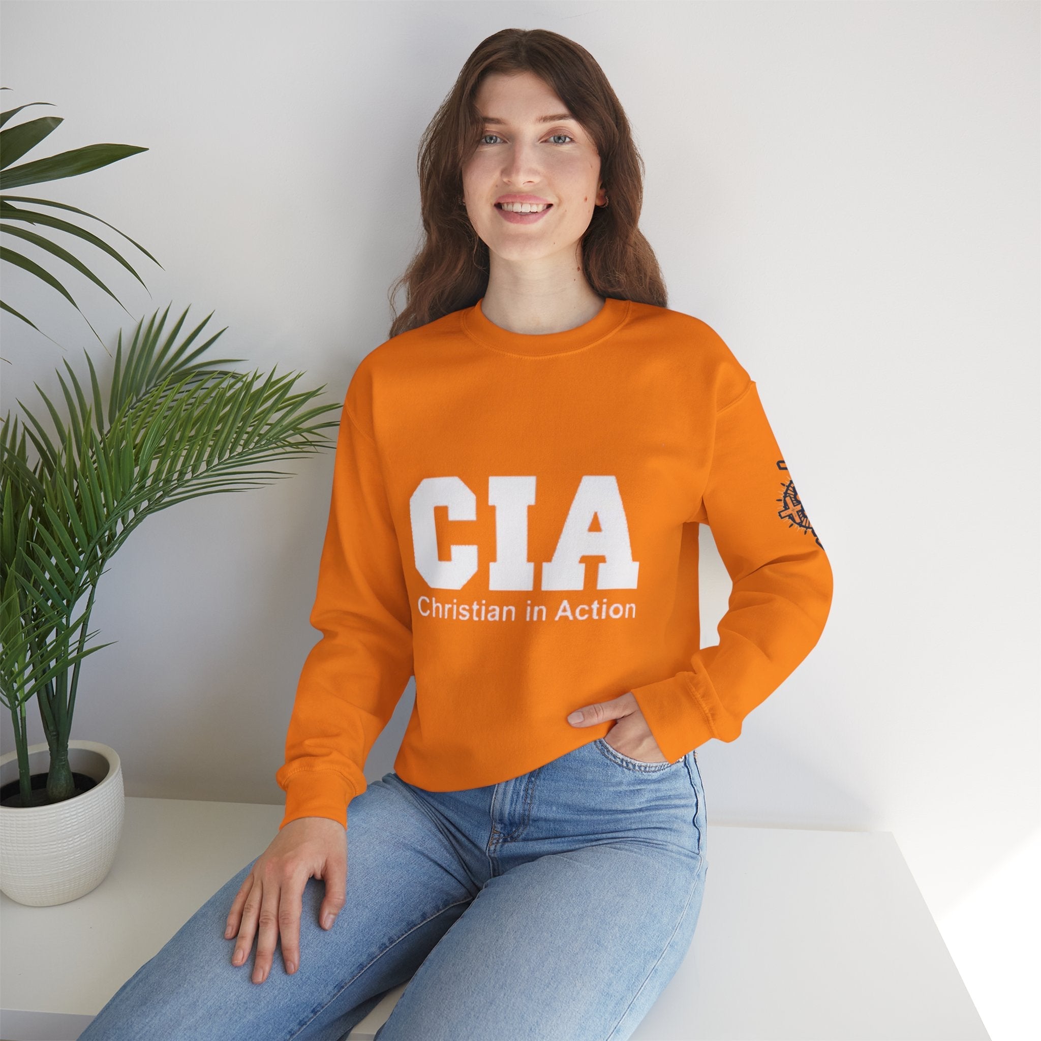 CIA Christian in Action Sweatshirt - Funny Faith Parody Sweatshirt - Mission Ready Apparel Printify