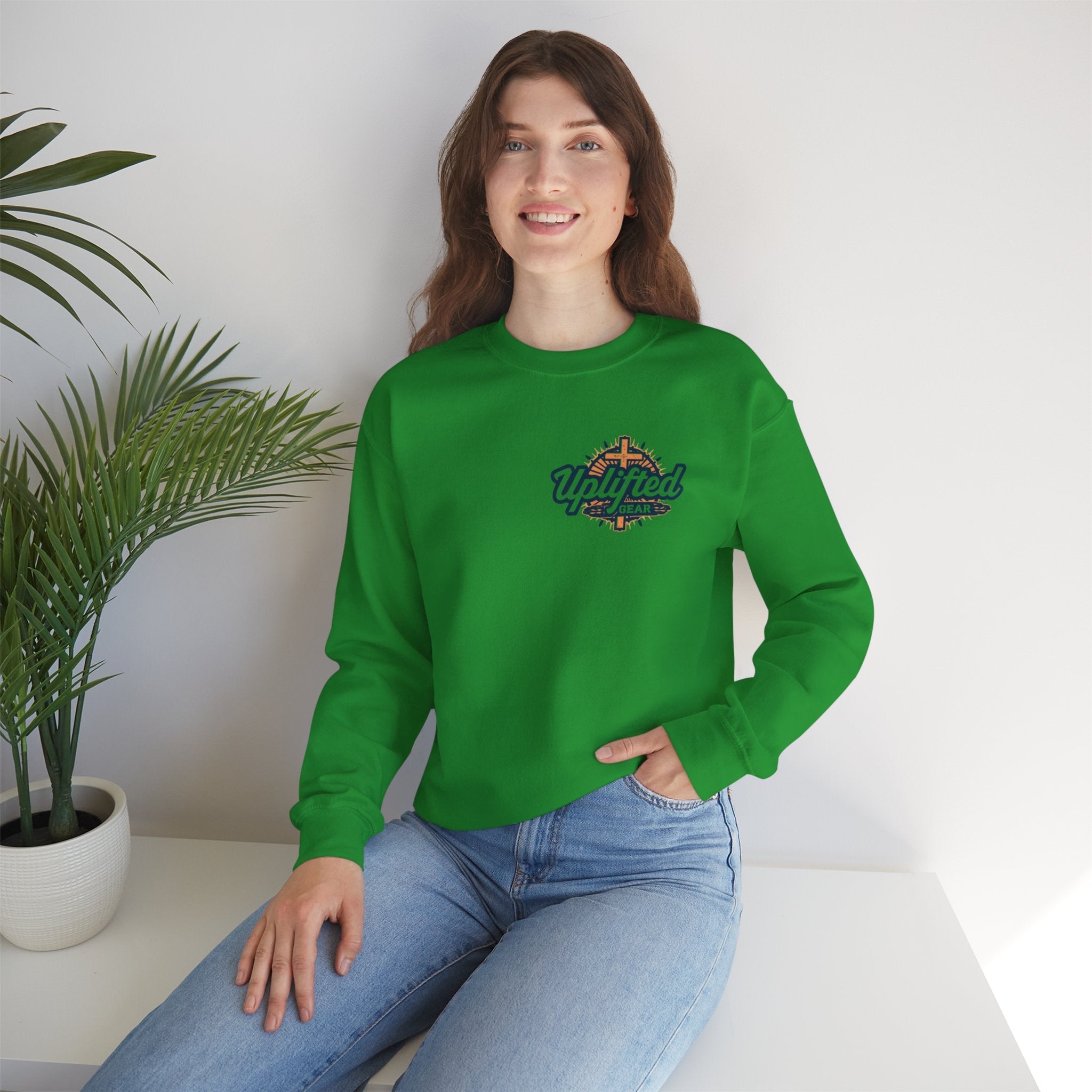 Religious Graphic Armor Of God Design - Unisex Heavy Blend™ Crewneck Sweatshirt Printify