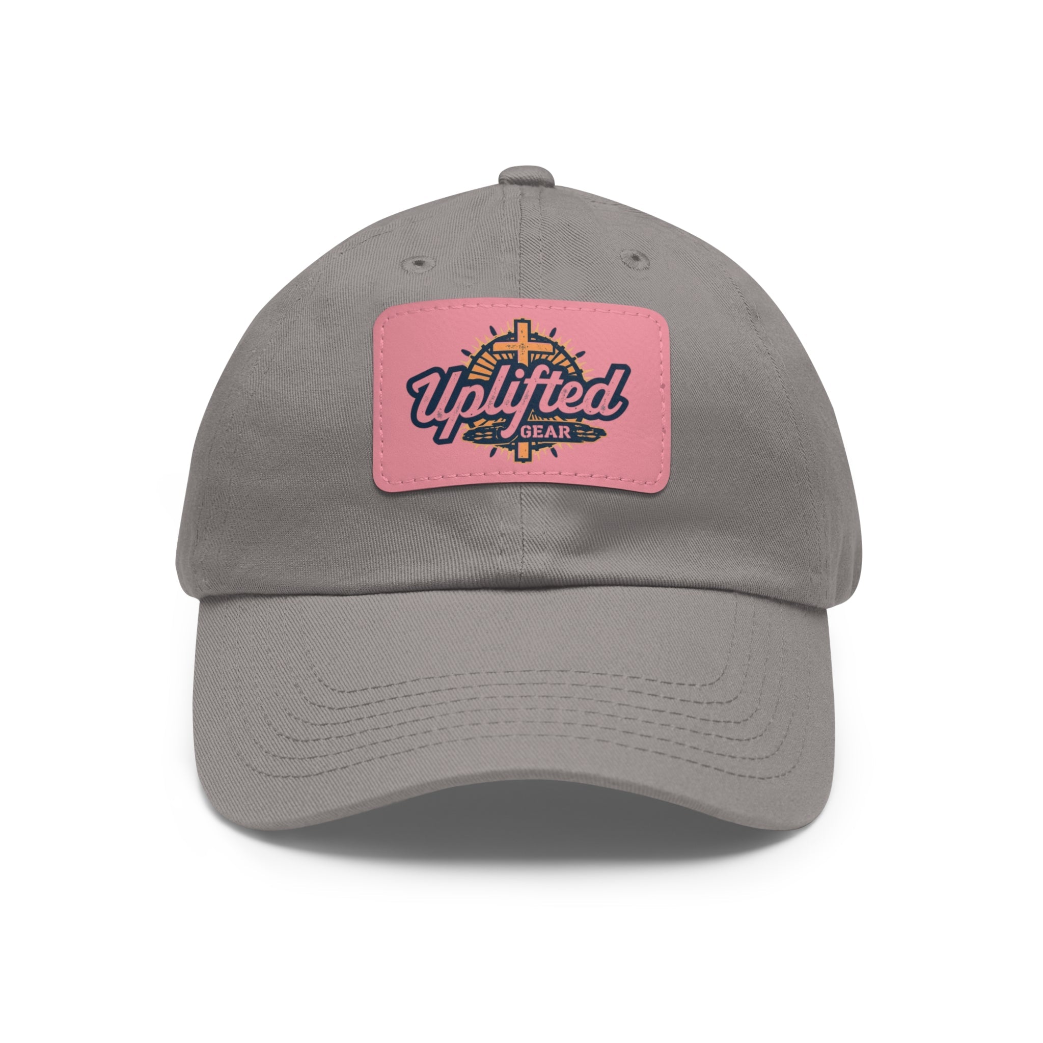 Uplifted Gear Dad Hat Christian Brand Rectangle Printify
