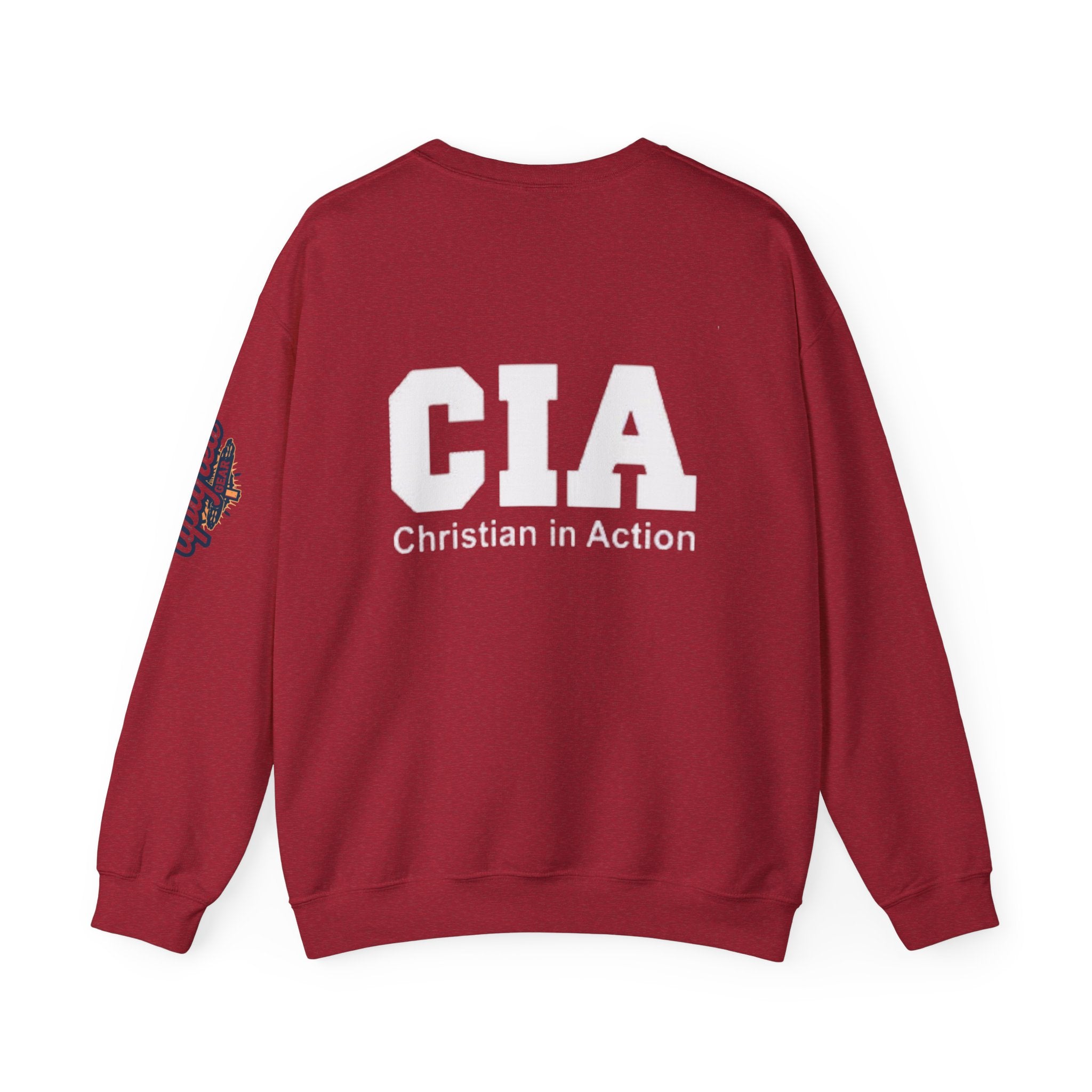 CIA Christian in Action Sweatshirt - Funny Faith Parody Sweatshirt - Mission Ready Apparel Printify