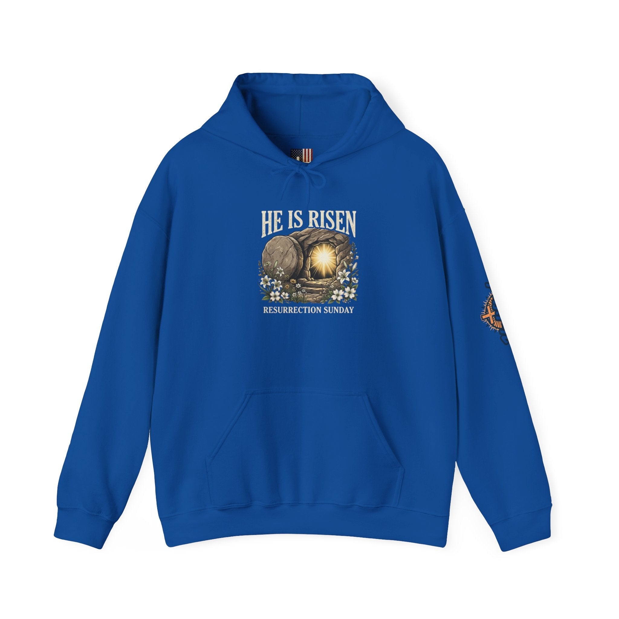 He Is Risen Hoodie — Jesus Christ Resurrection Easter Hoodie Printify