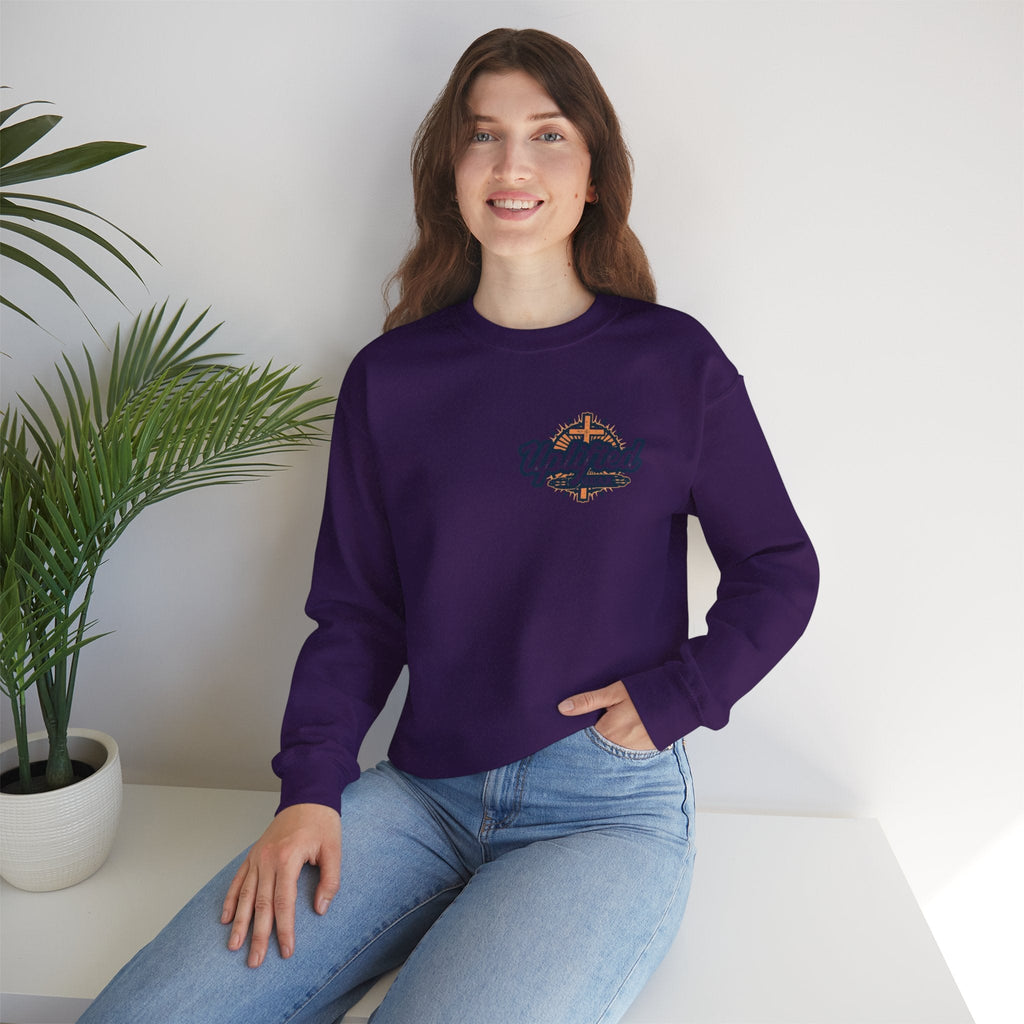God Created Adam and Eve Sweatshirt – Biblical Truth Christian Sweatshirt for Unshakable Faith Printify