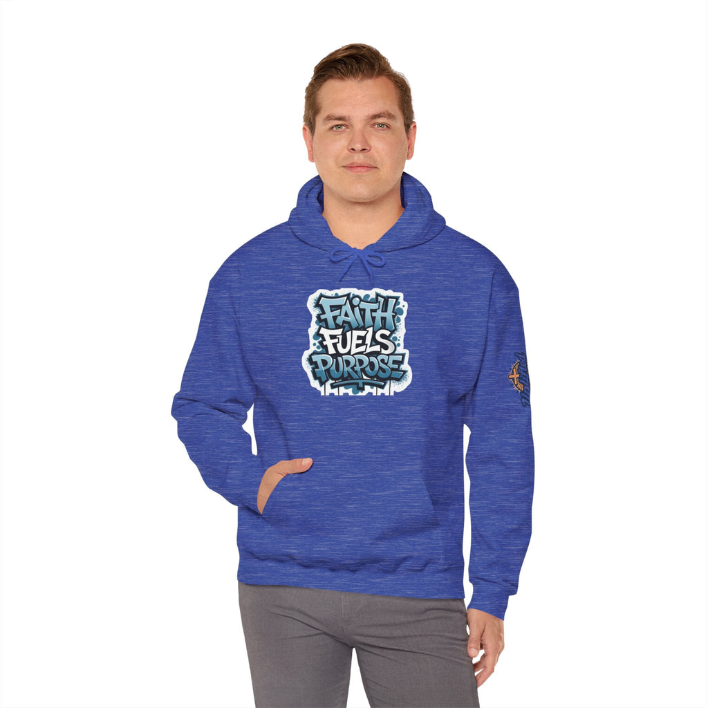 Faith Fuels Purpose Hoodie – Inspirational Christian Sweatshirt for Divine Drive & Unstoppable Belief Printify