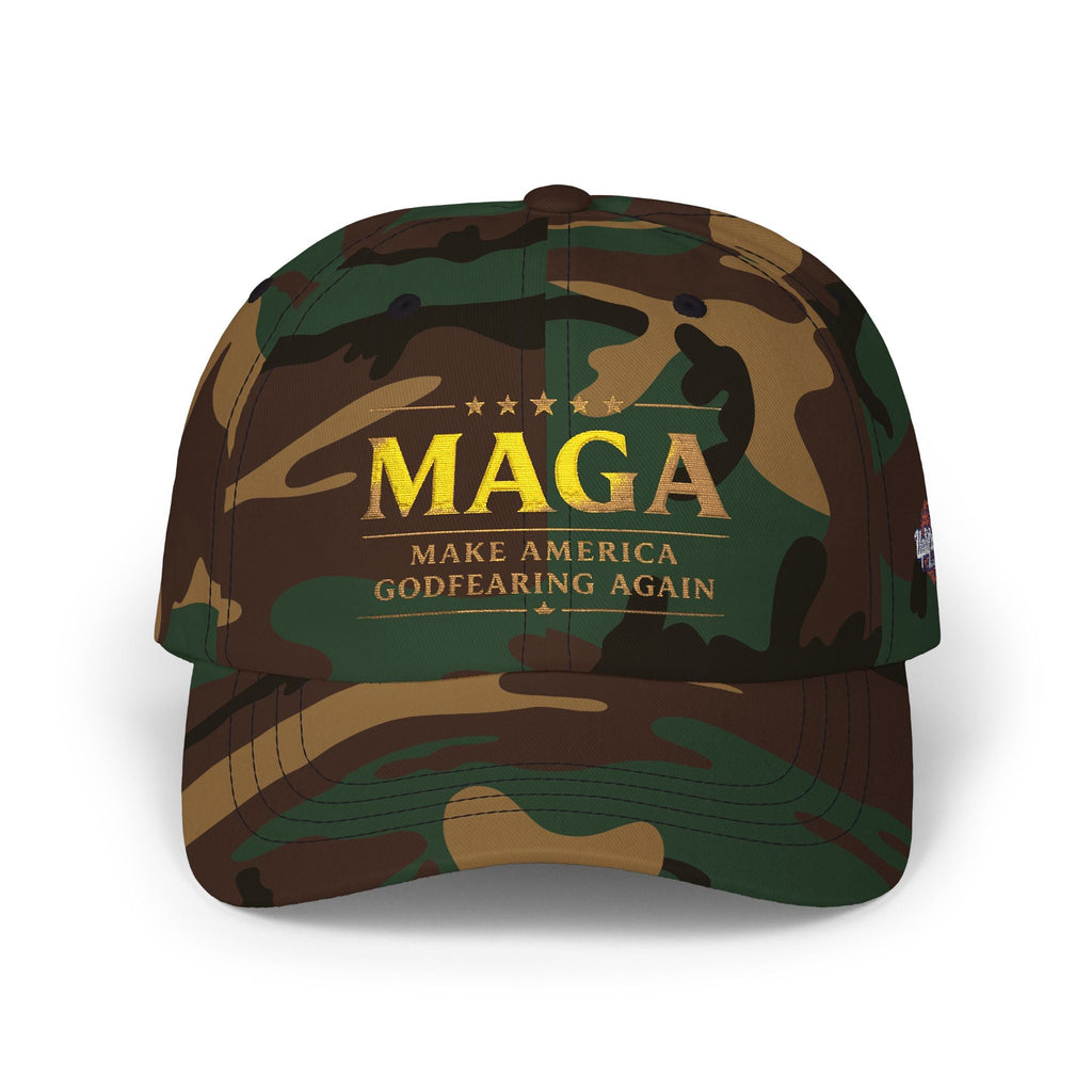 Dad Cap — "MAGA: Make America Godfearing Again" Embroidered Hat Printify