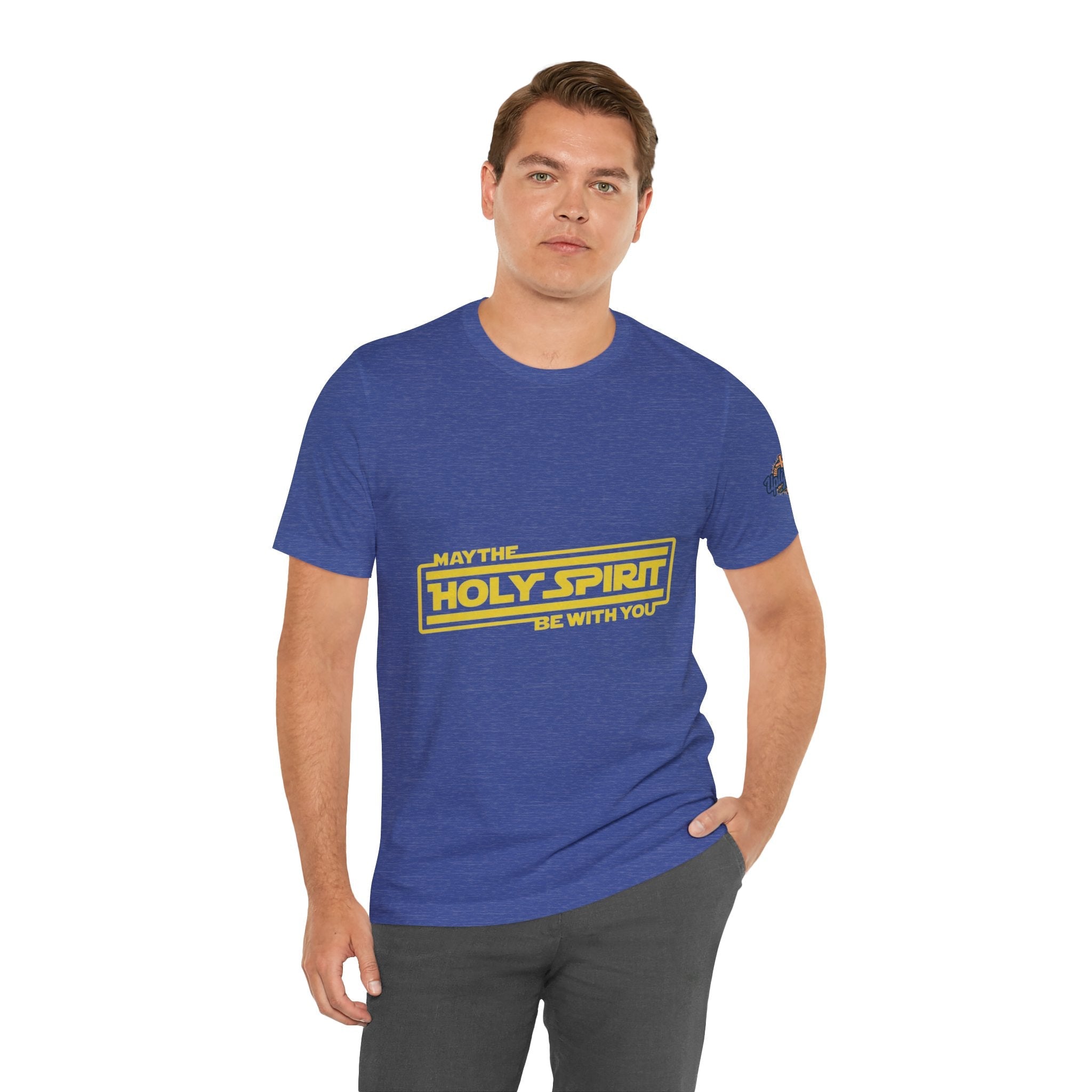May the Holy Spirit Be With You T-shirt - Christian Star Wars Parody T-shirt Printify
