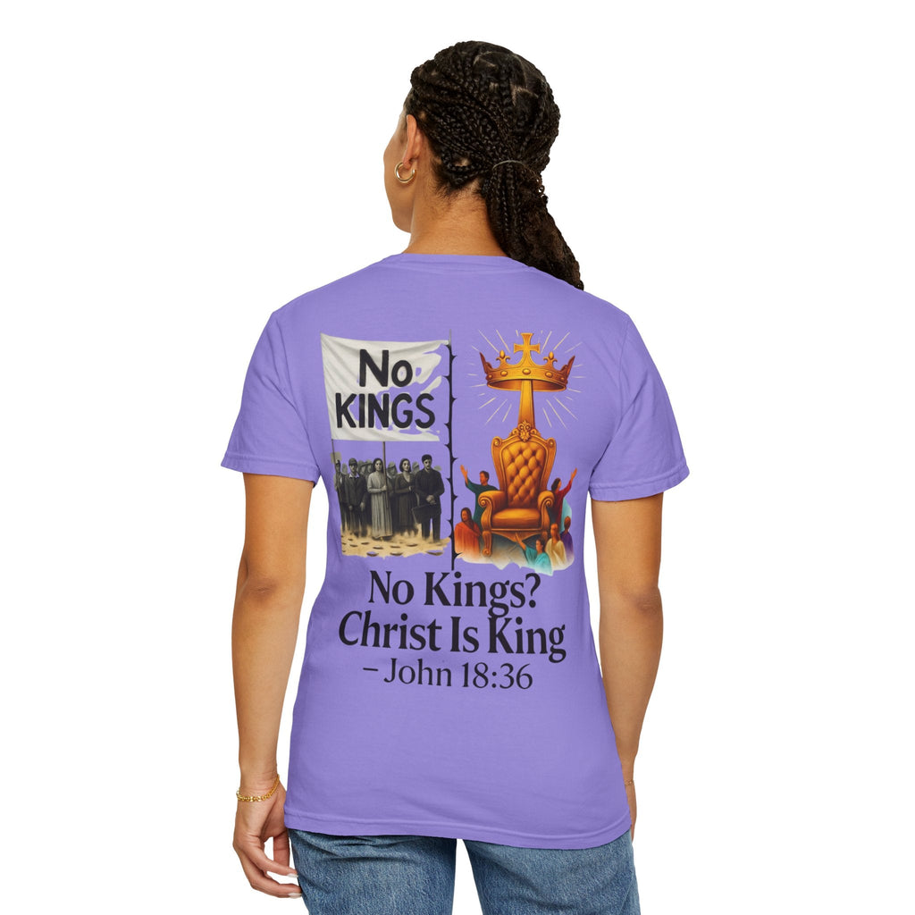 No Kings? Christ is King T-Shirt – Bold Christian Faith Tee for Devoted Believers Printify